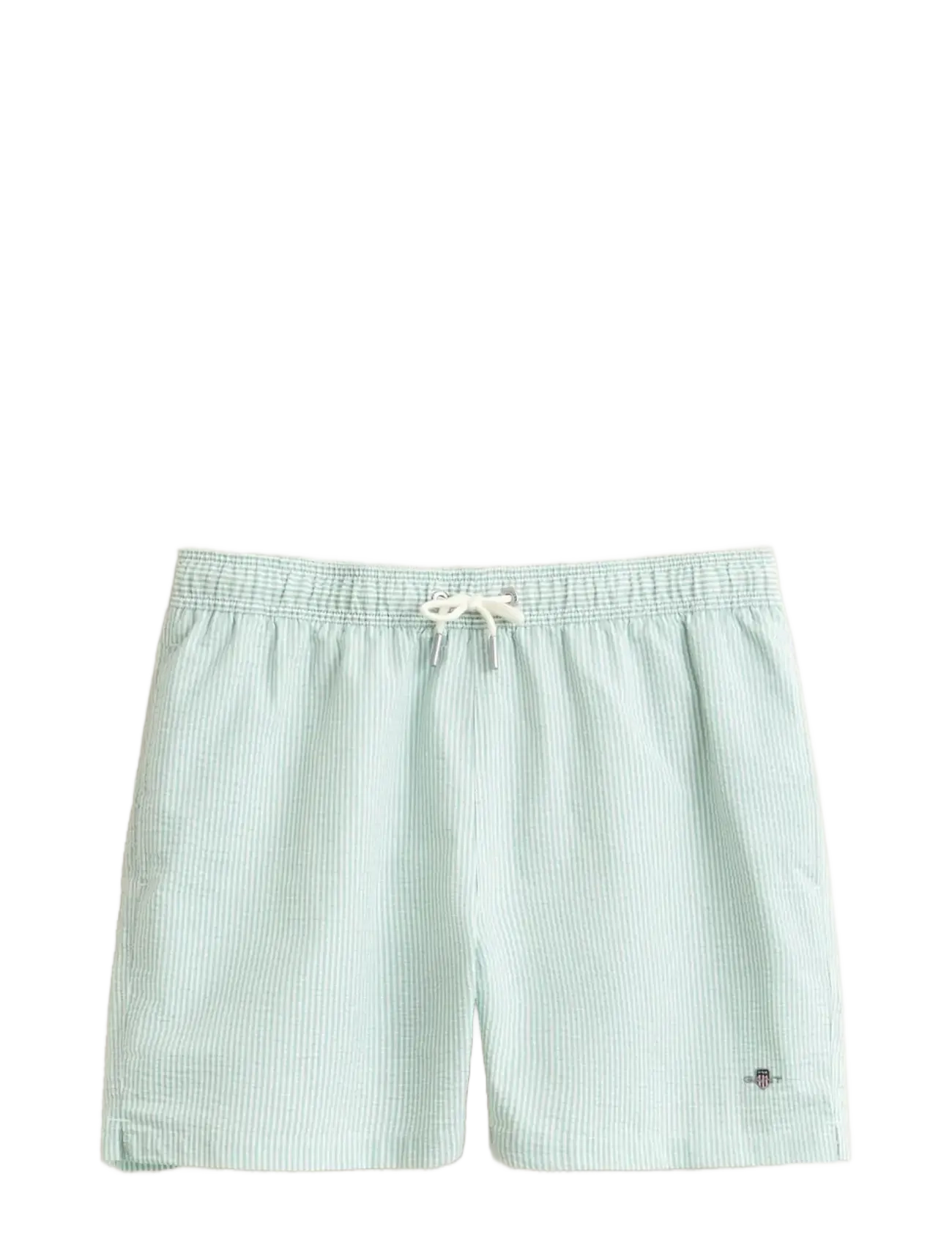 Gant STRIPED SEERSUCKER SWIM SHORTS - Badehose - MUTED TURQUOISE / green