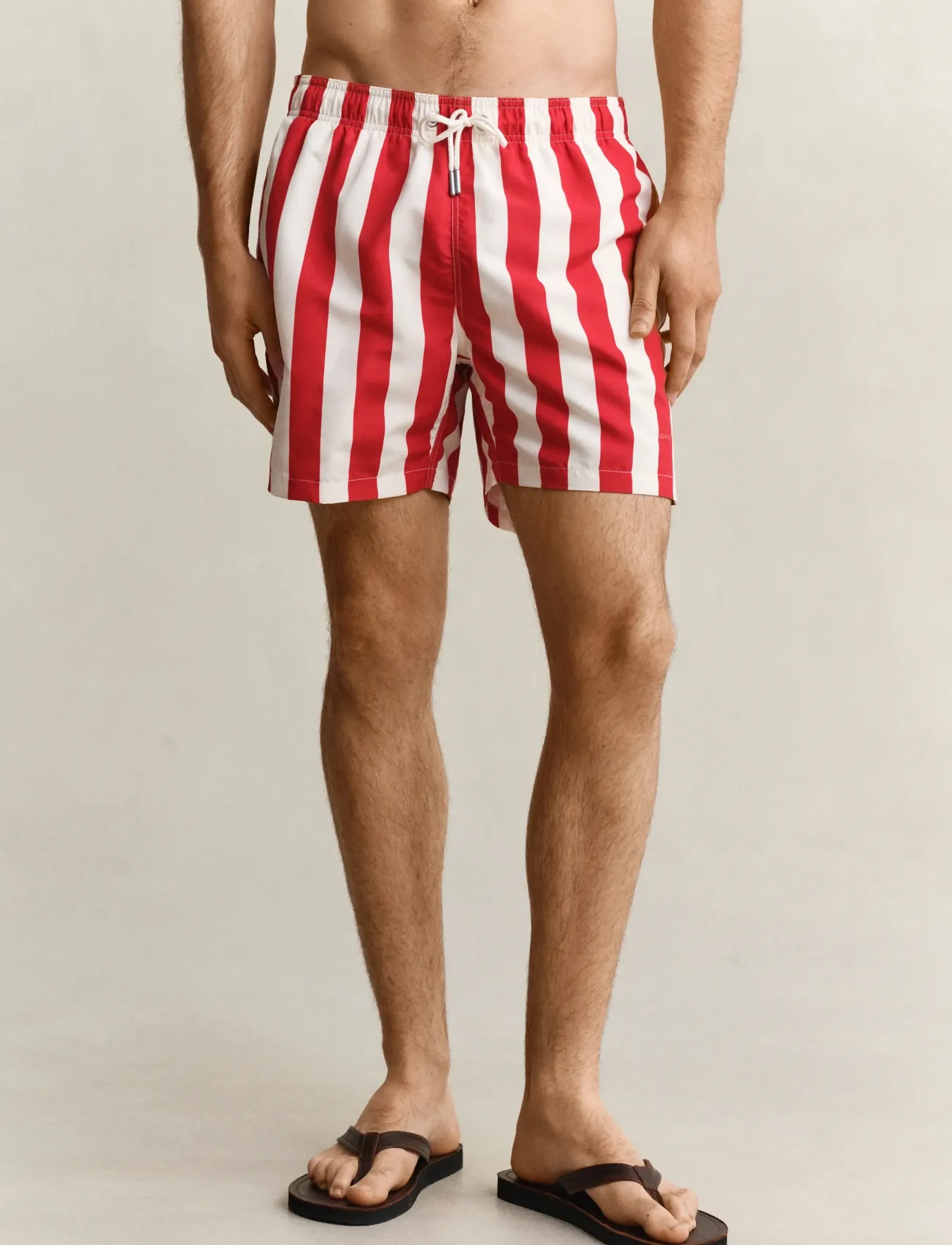 Gant - BLOCK STRIPED SWIM SHORTS - badeshorts - rose red - 3