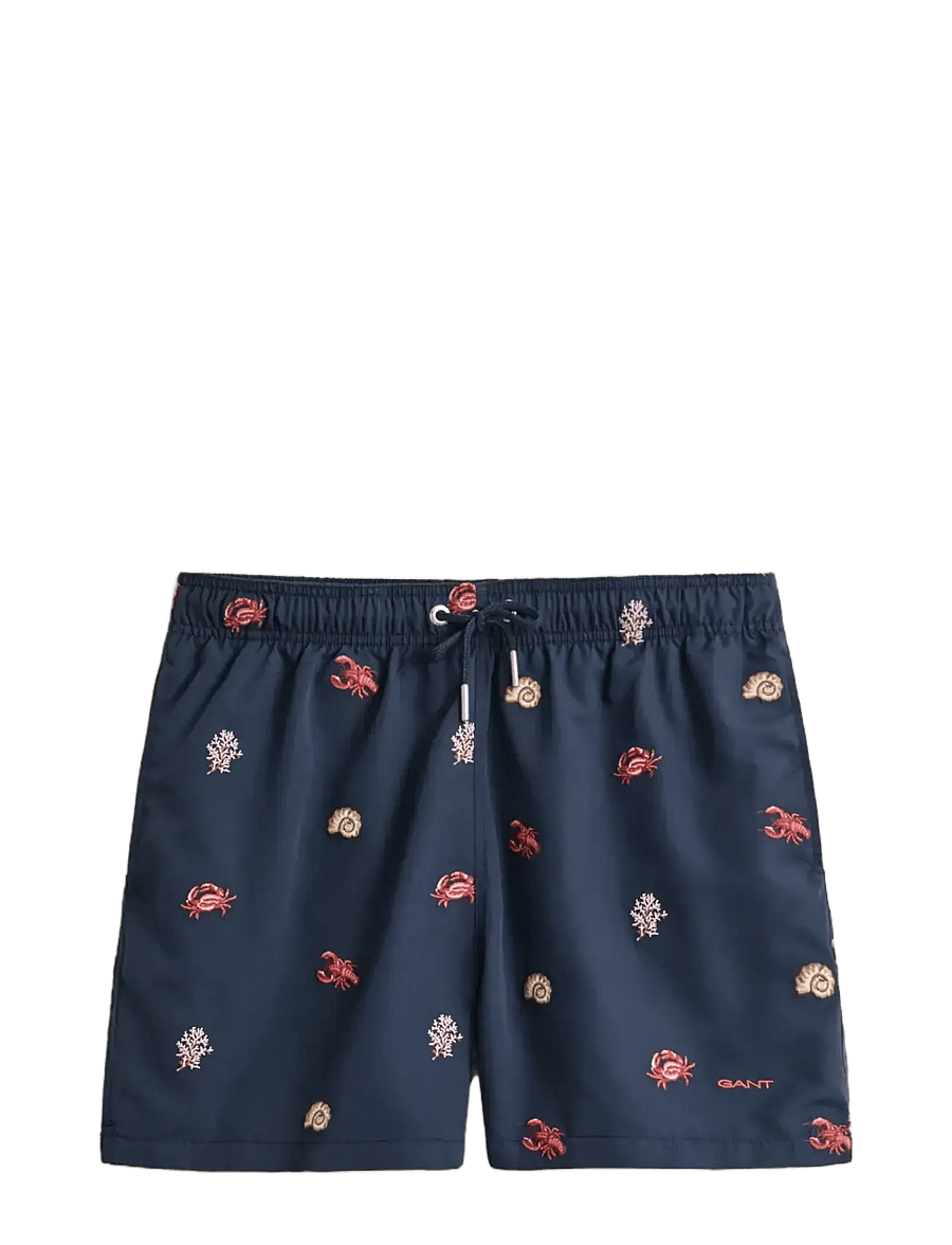 Gant - LOBSTER EMBROIDERY SWIM SHORTS - badehose - marine - 1
