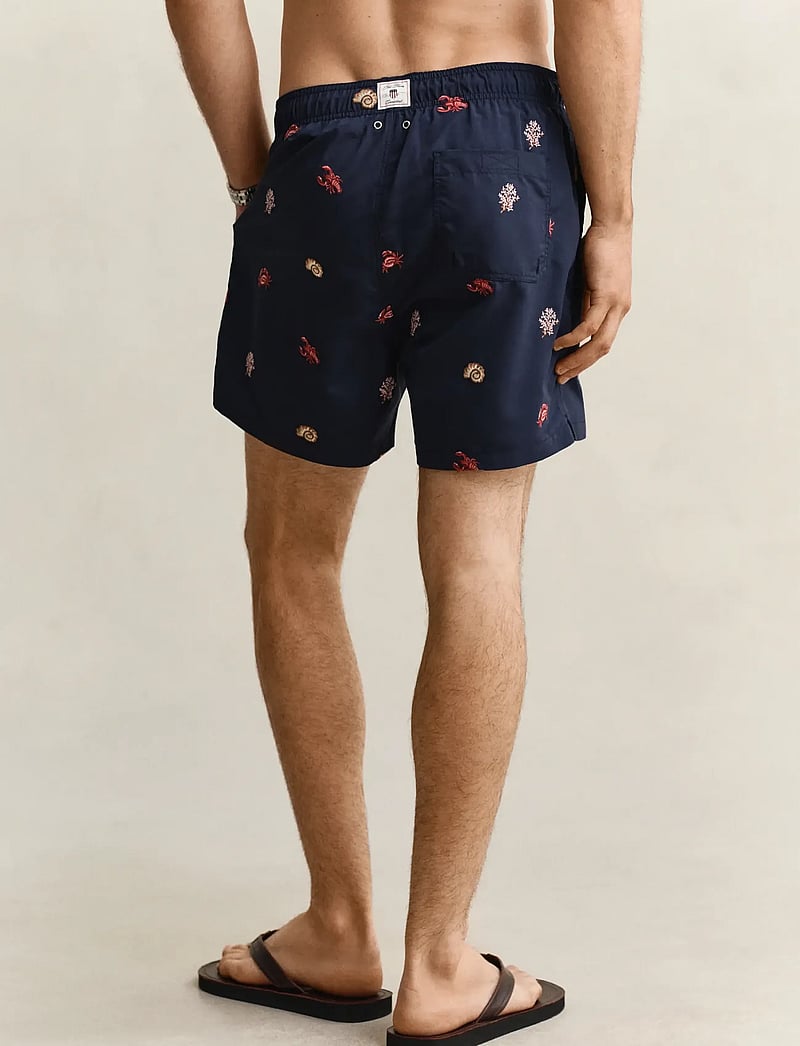 GANT - LOBSTER EMBROIDERY SWIM SHORTS - badshorts - marine - 2