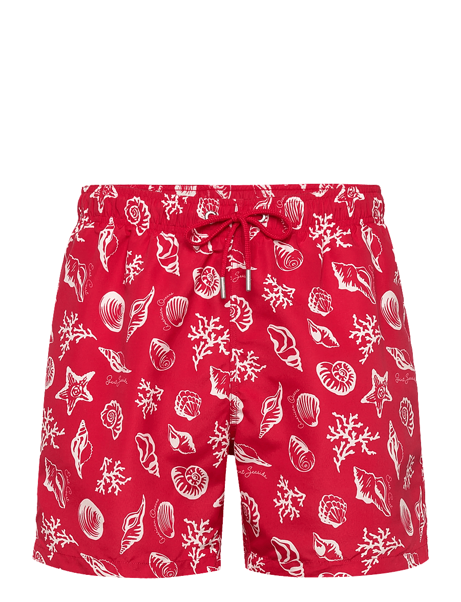 Gant - SEASHELLS PRINT SWIM SHORTS - ujumispüksid - rose red - 0