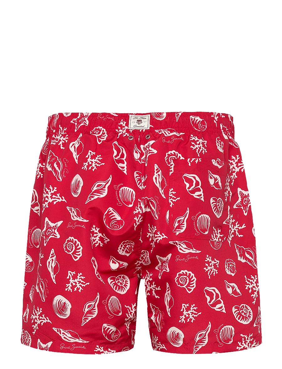 Gant - SEASHELLS PRINT SWIM SHORTS - ujumispüksid - rose red - 1