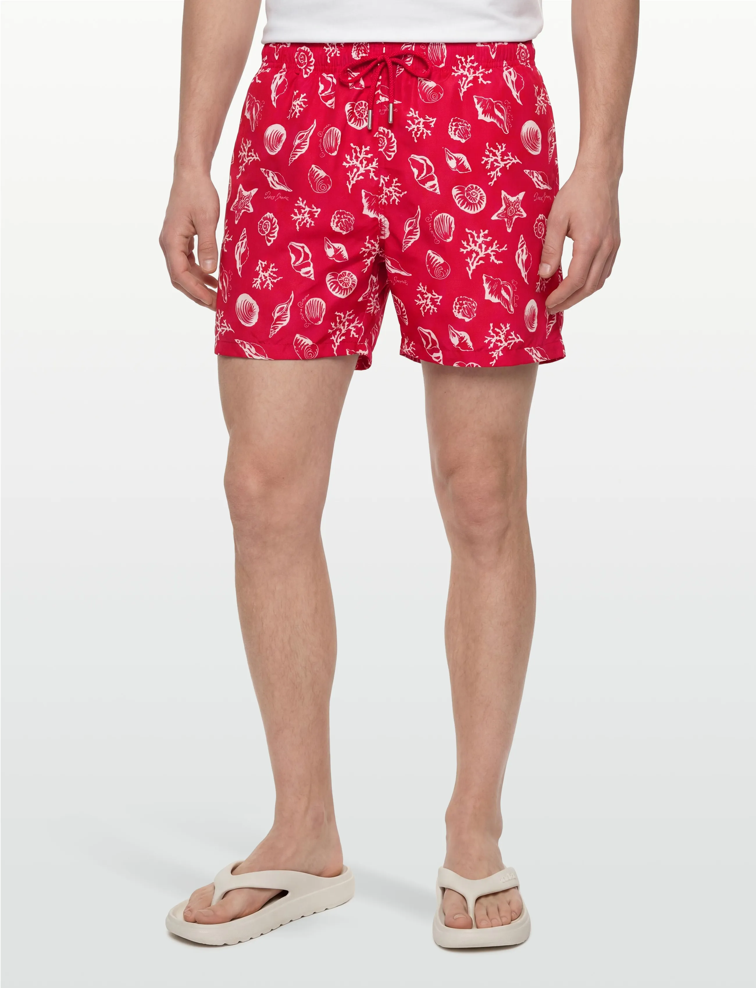 Gant - SEASHELLS PRINT SWIM SHORTS - badeshorts - rose red - 3