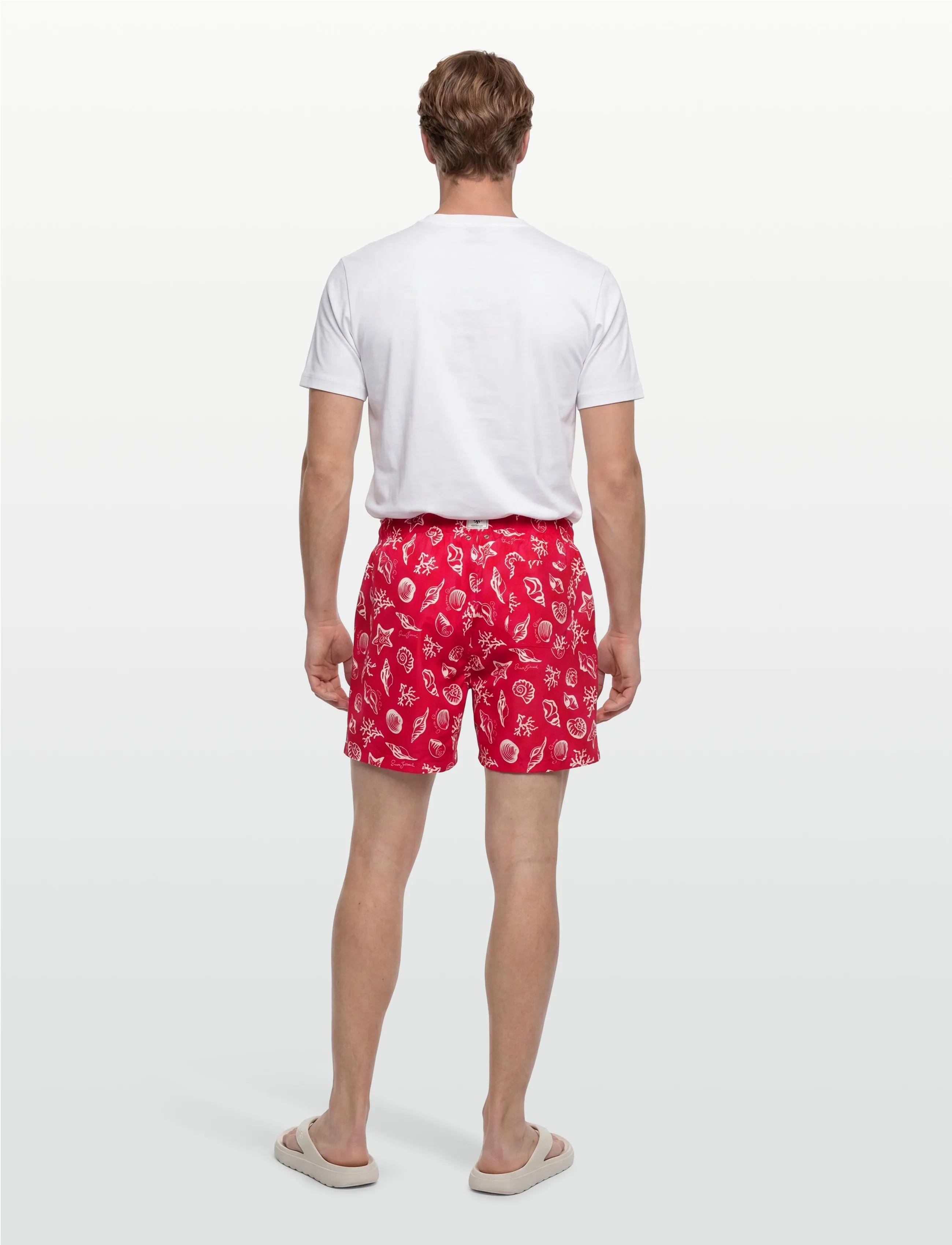 Gant - SEASHELLS PRINT SWIM SHORTS - badeshorts - rose red - 4
