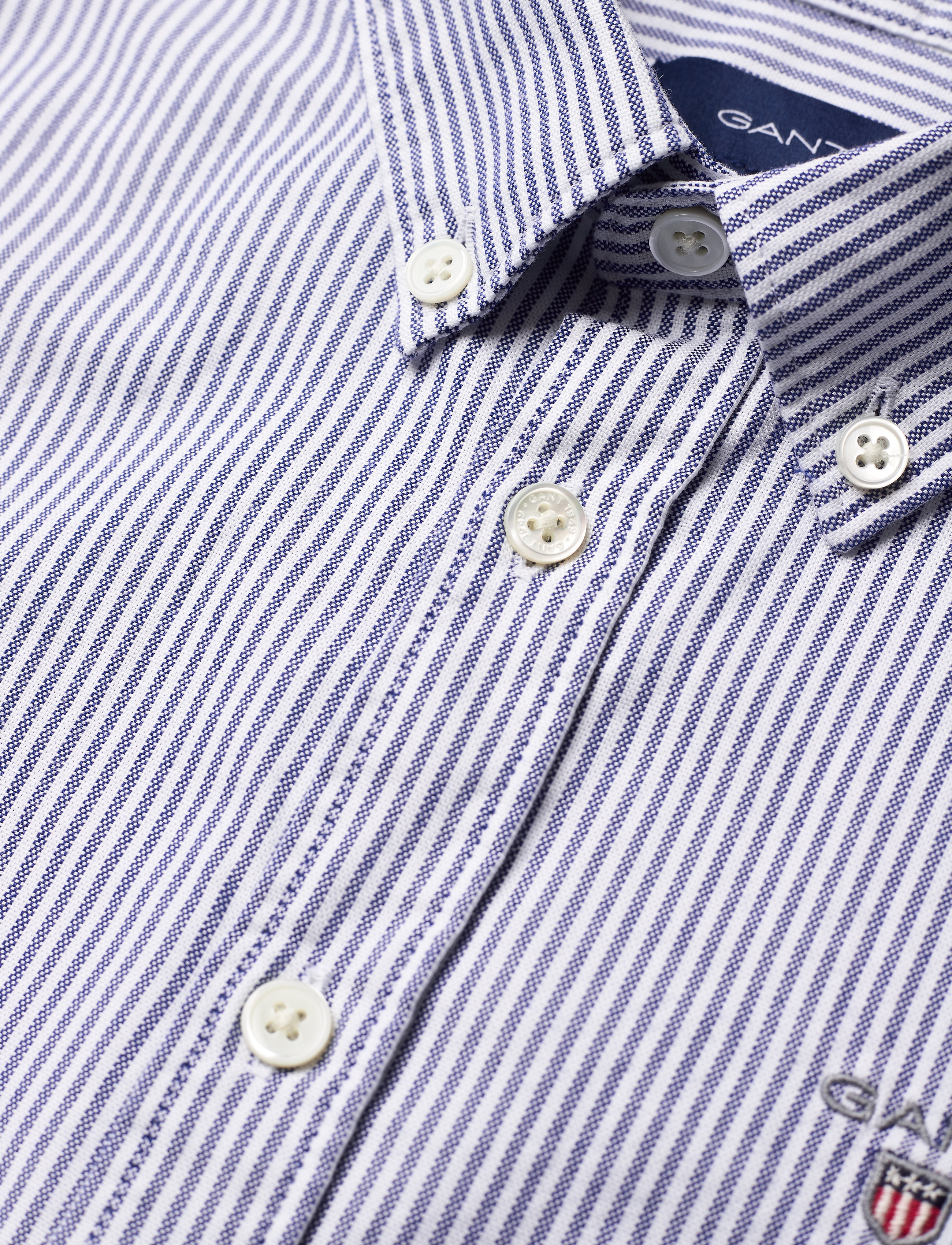 GANT - ARCHIVE OXFORD STRIPE BD SHIRT - college blue - 2