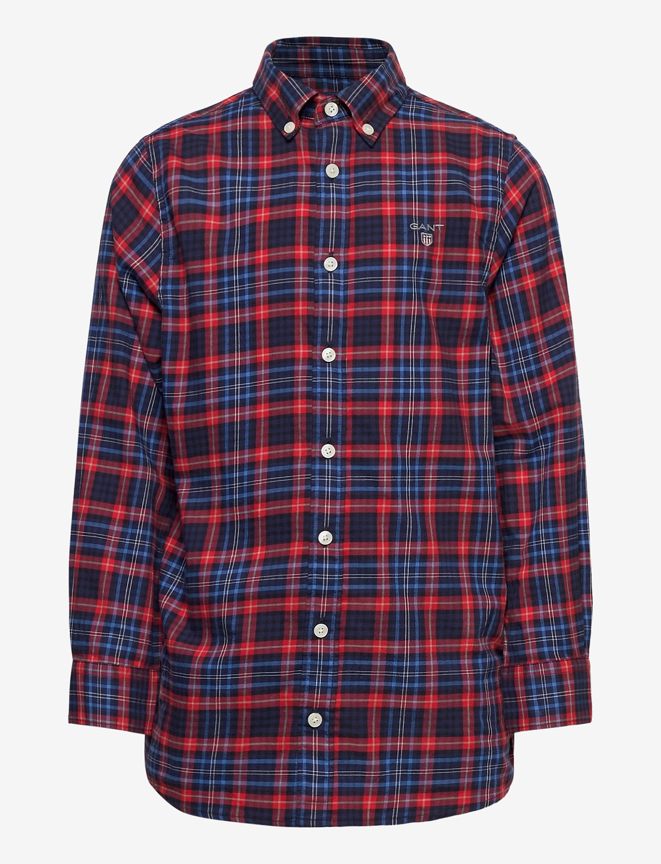 GANT - D1. MICRO TARTAN SHIRT - atomic orange - 0