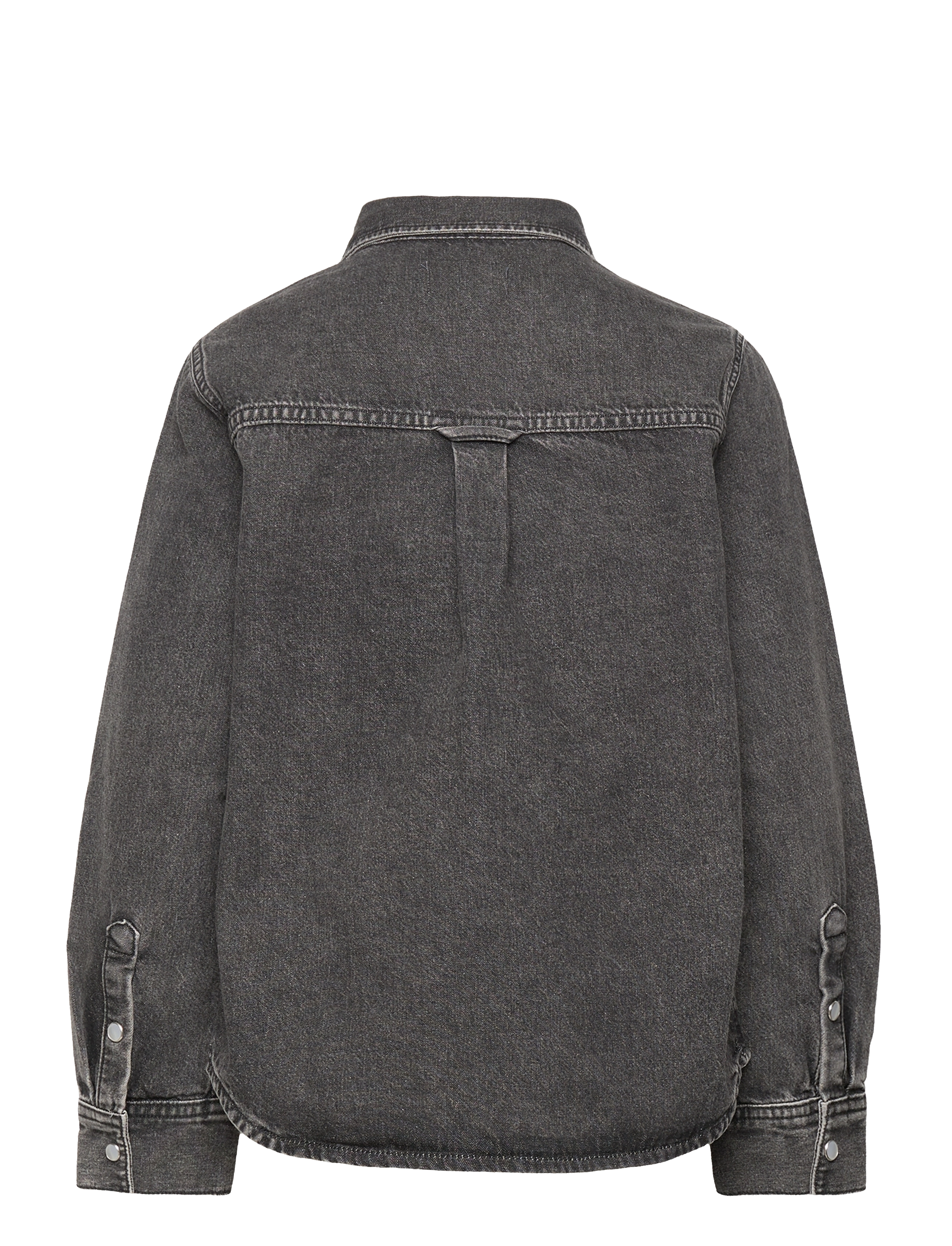 GANT - D2. OVERSIZED DENIM SHIRT - black raw - 1