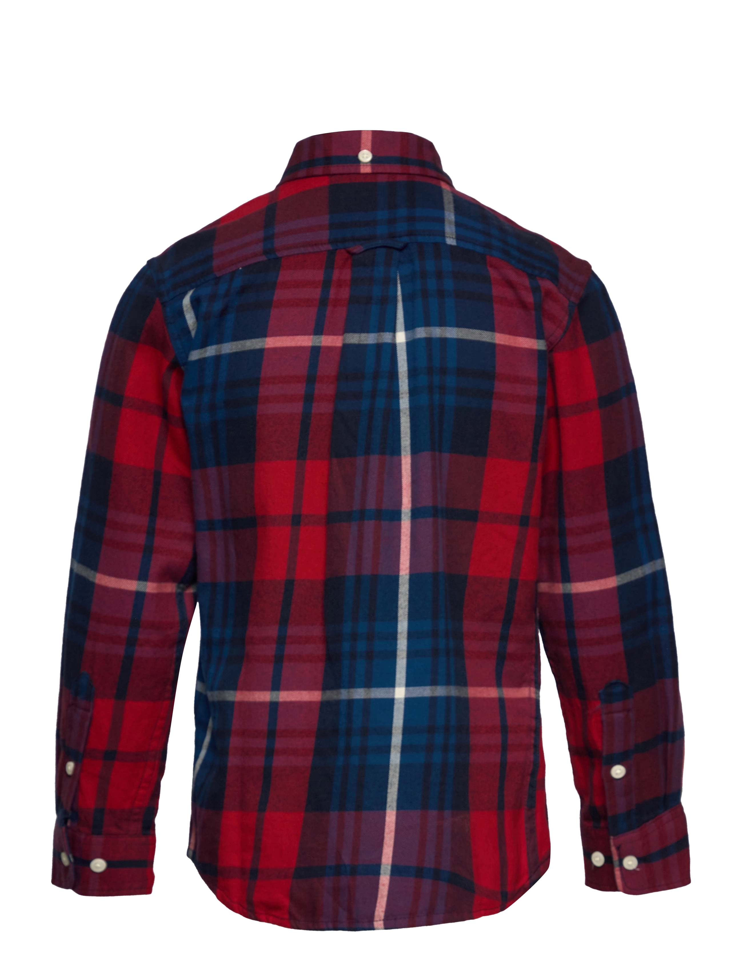 GANT - D1. PLAID FLANNEL SHIRT - ruby red - 1
