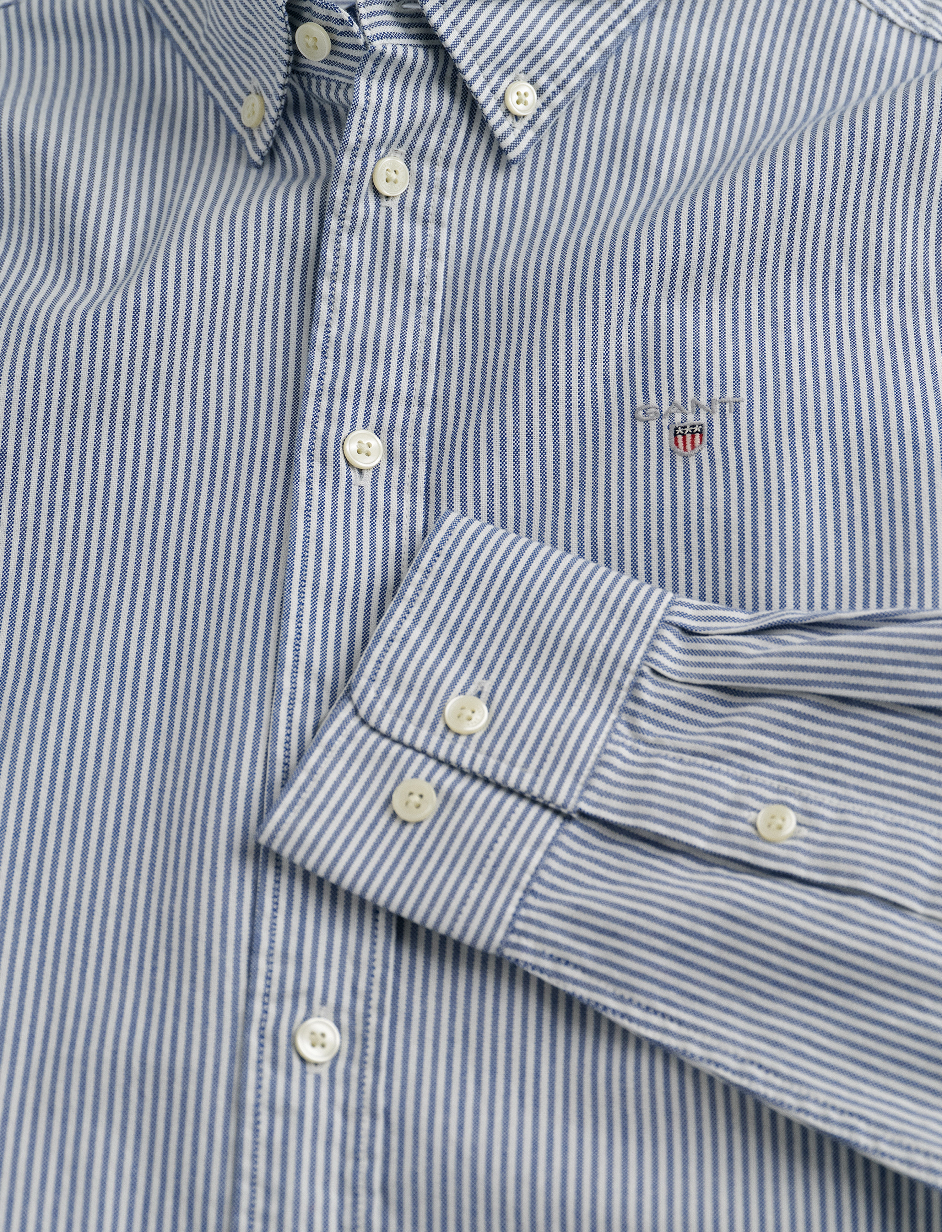GANT - OXFORD STRIPE SHIRT - college blue - 4