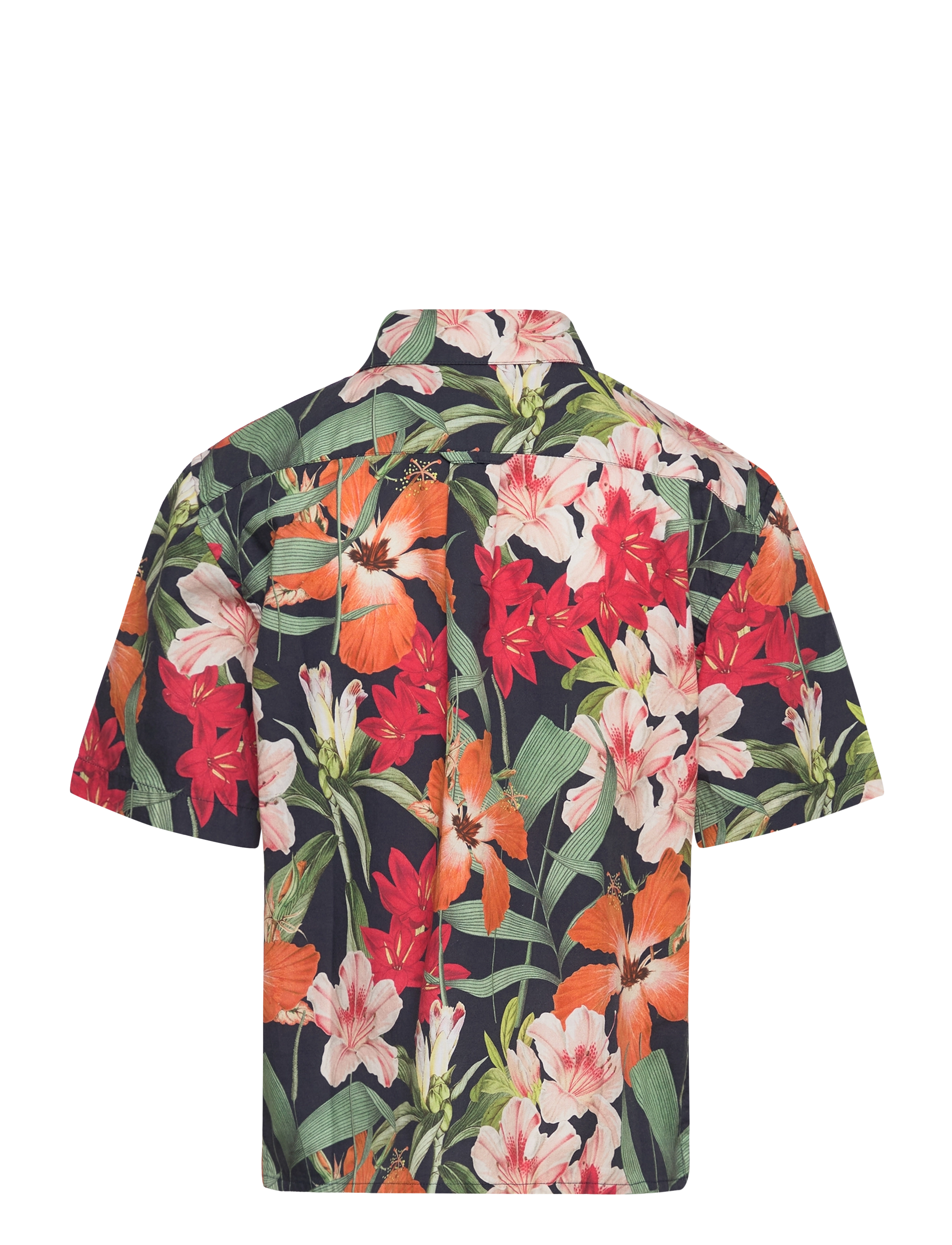 GANT - TROPICAL PRINT SS SHIRT - marine - 1