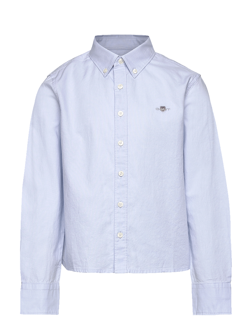 GANT - SHIELD OXFORD BD SHIRT - långärmade skjortor - capri blue - 1