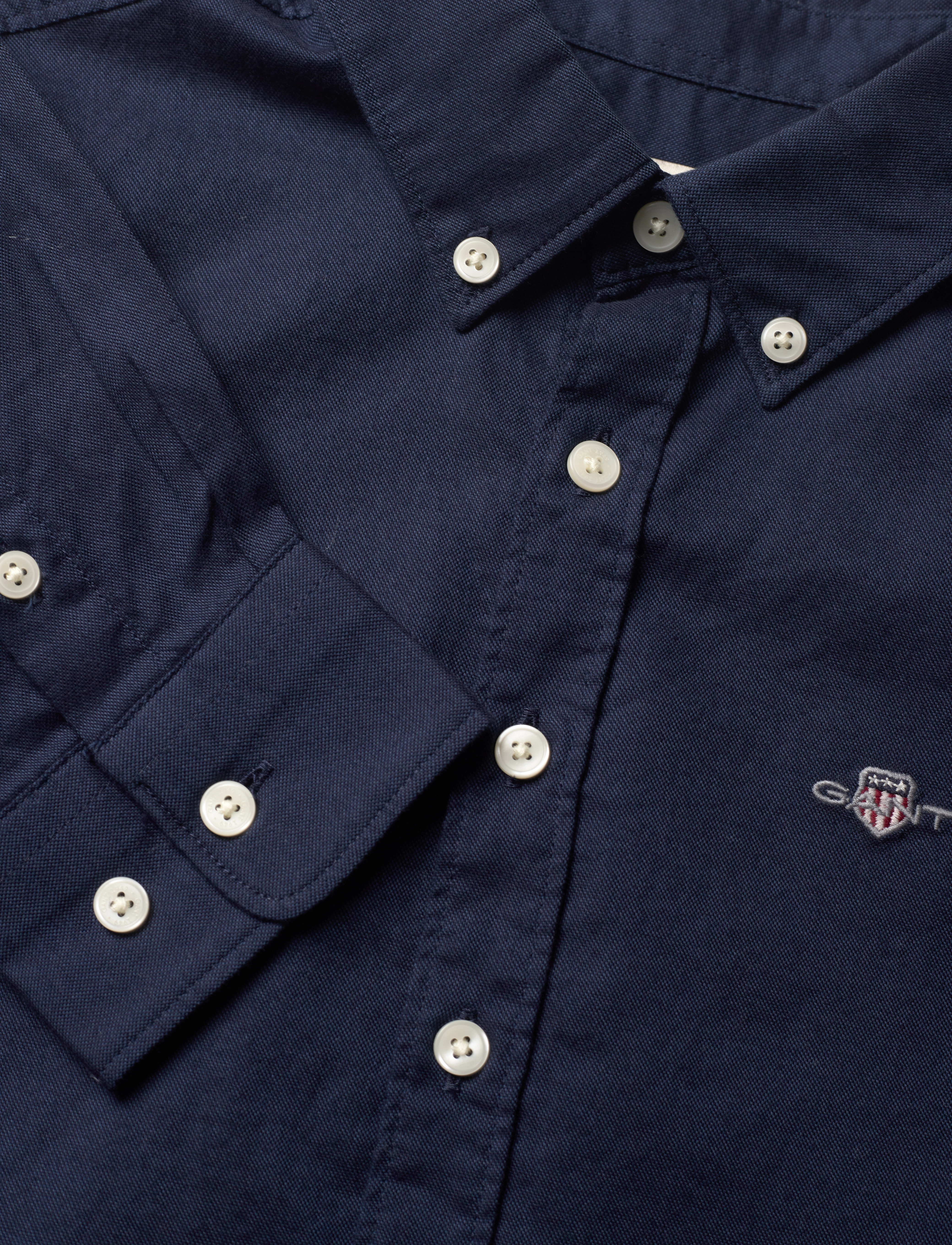 Gant - SHIELD OXFORD BD SHIRT - langærmede skjorter - evening blue - 2