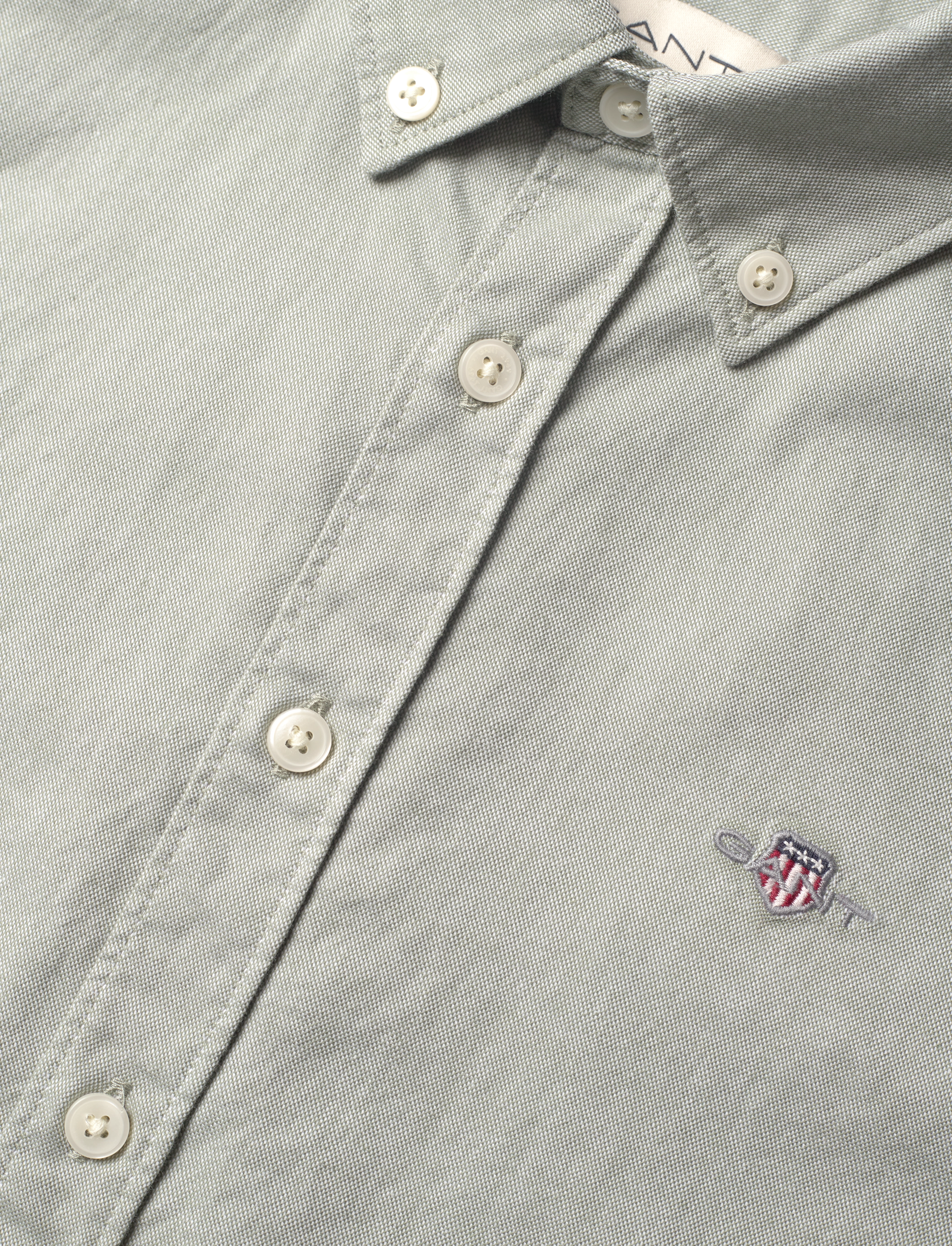 Gant - SHIELD OXFORD BD SHIRT - long-sleeved shirts - muted green - 2