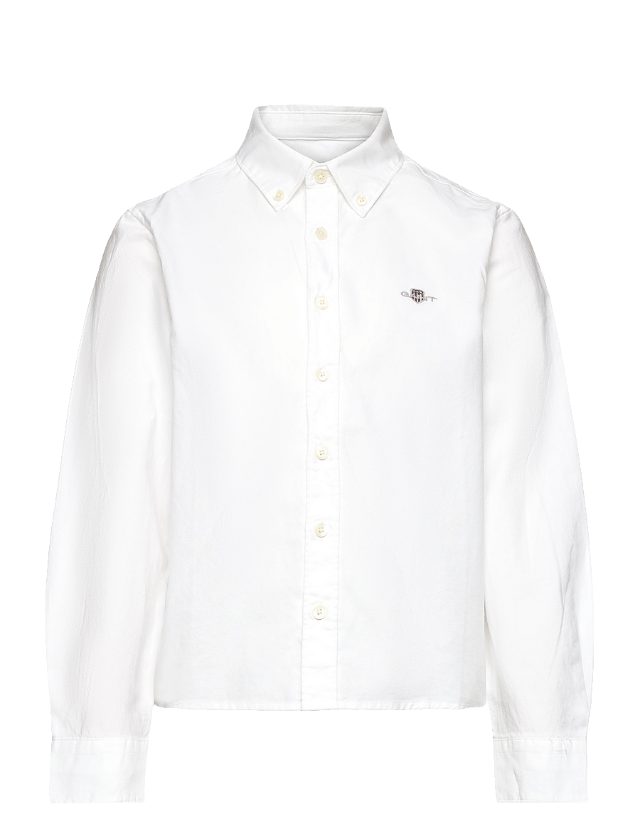 Gant - SHIELD OXFORD BD SHIRT - marškiniai ilgomis rankovėmis - white - 1
