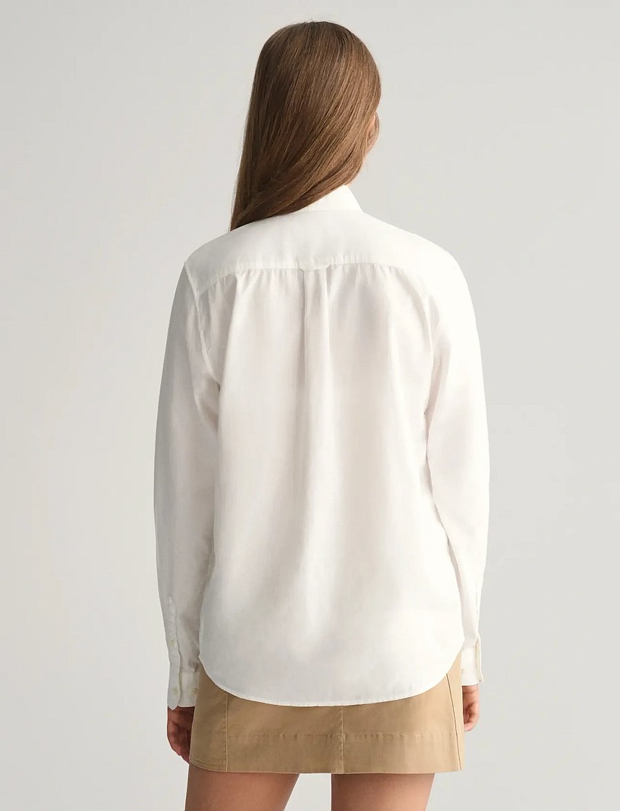 Gant - SHIELD OXFORD BD SHIRT - marškiniai ilgomis rankovėmis - white - 3