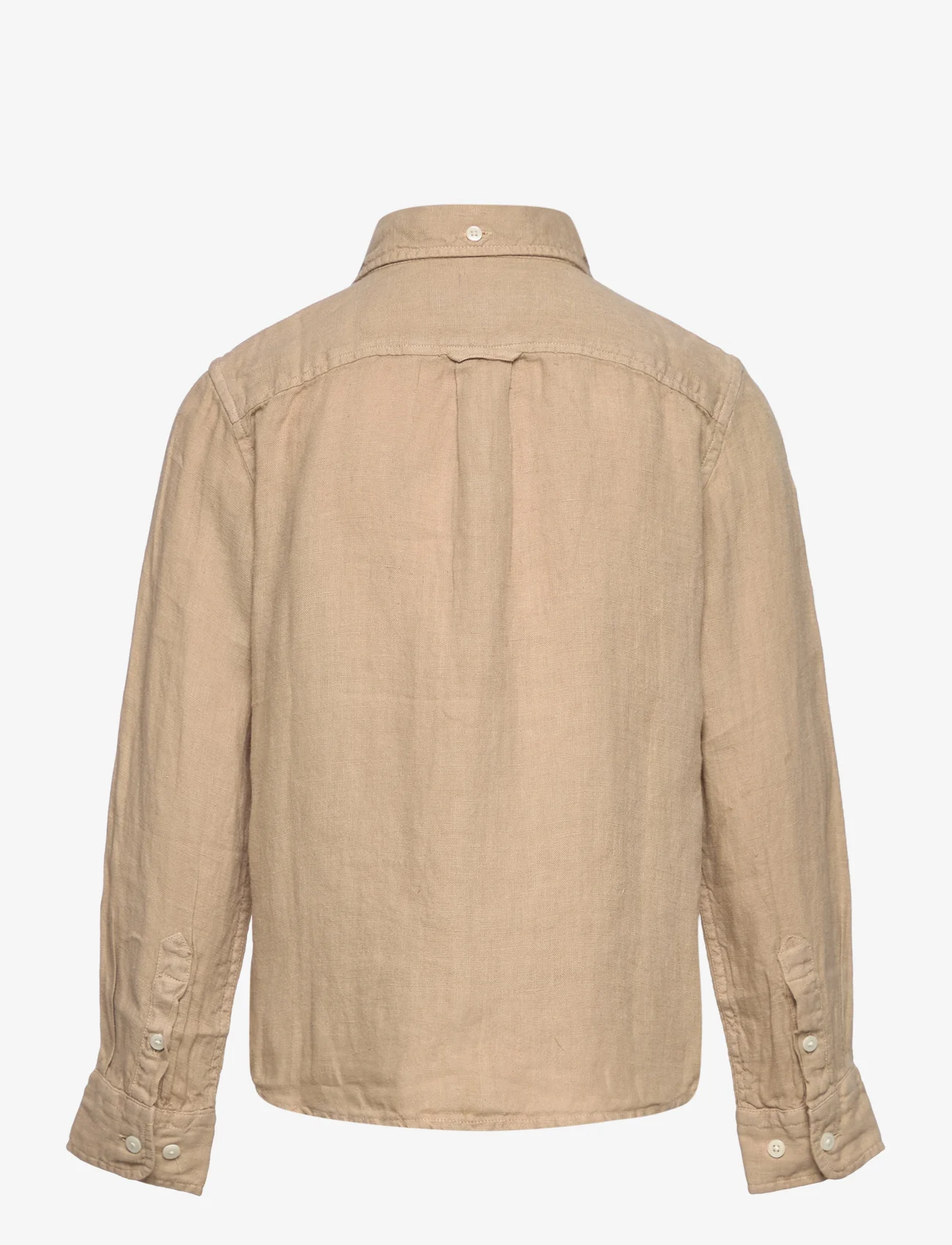 GANT - LINEN LS BD SHIRT - marškiniai ilgomis rankovėmis - dry sand - 1