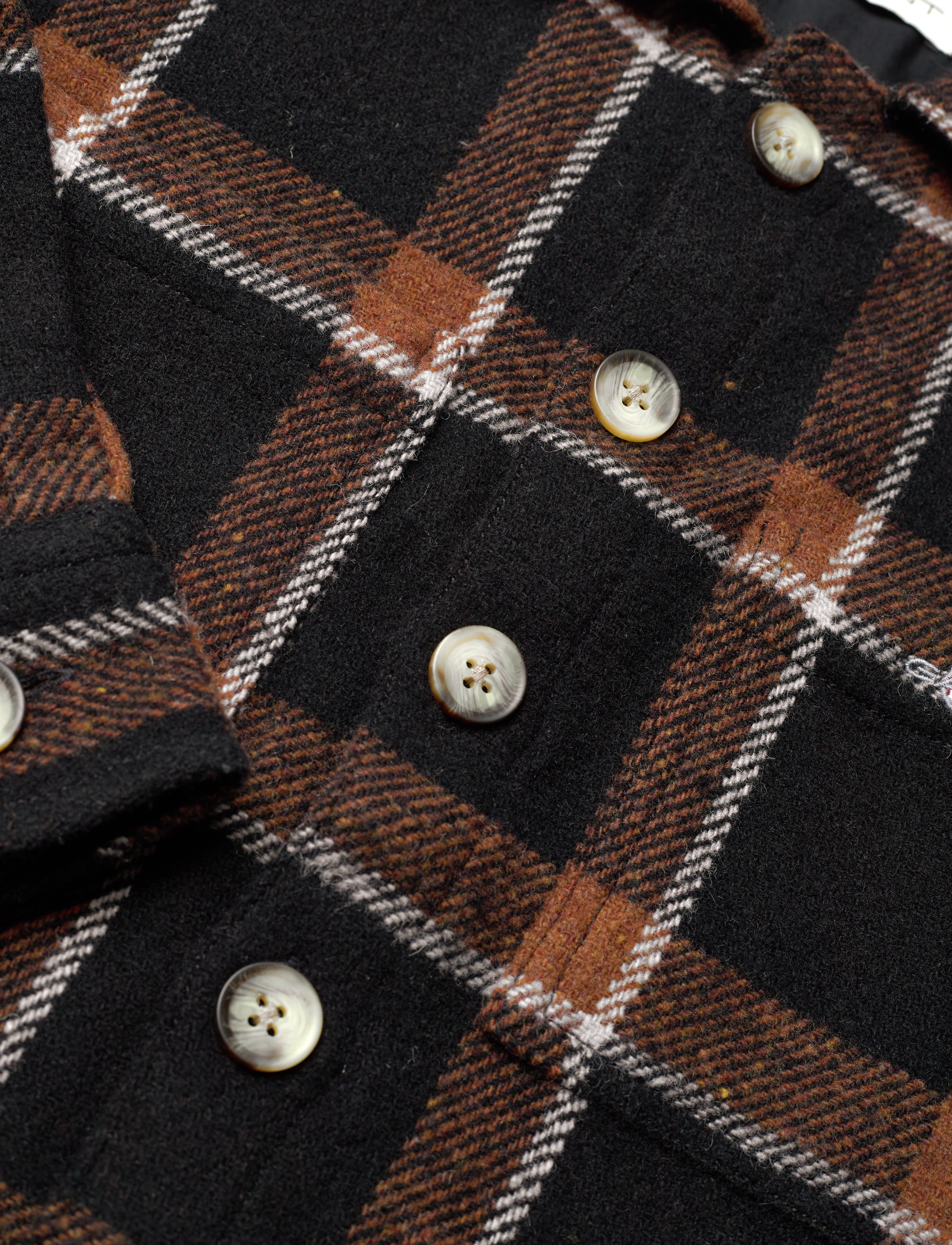 GANT - CHECKED SHIELD OVERSHIRT - black - 2