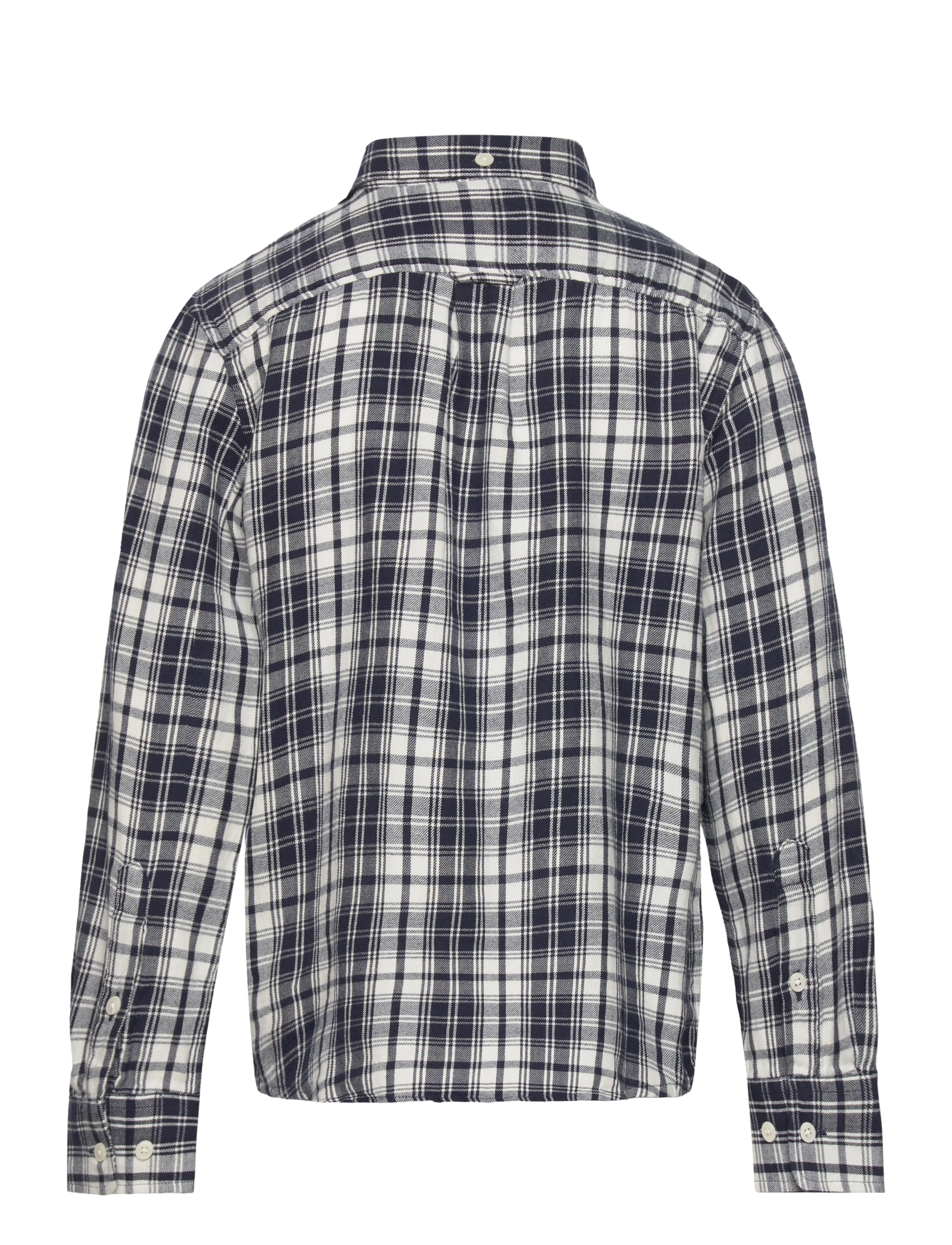 GANT - REG. CHECK FLANELL SHIRT - evening blue - 1