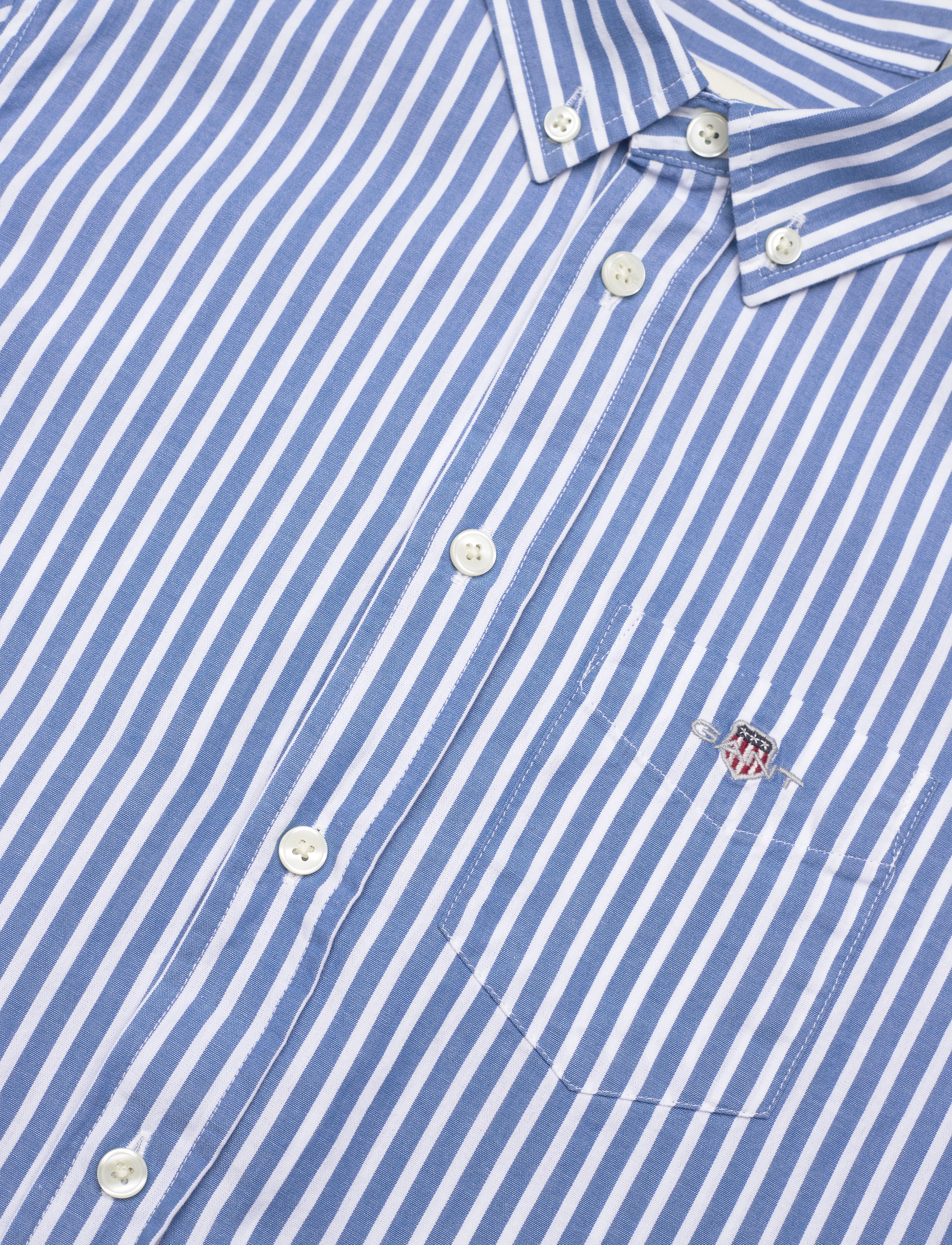 GANT - STRIPED SHIELD B.D POPLIN SHIRT - day blue - 2