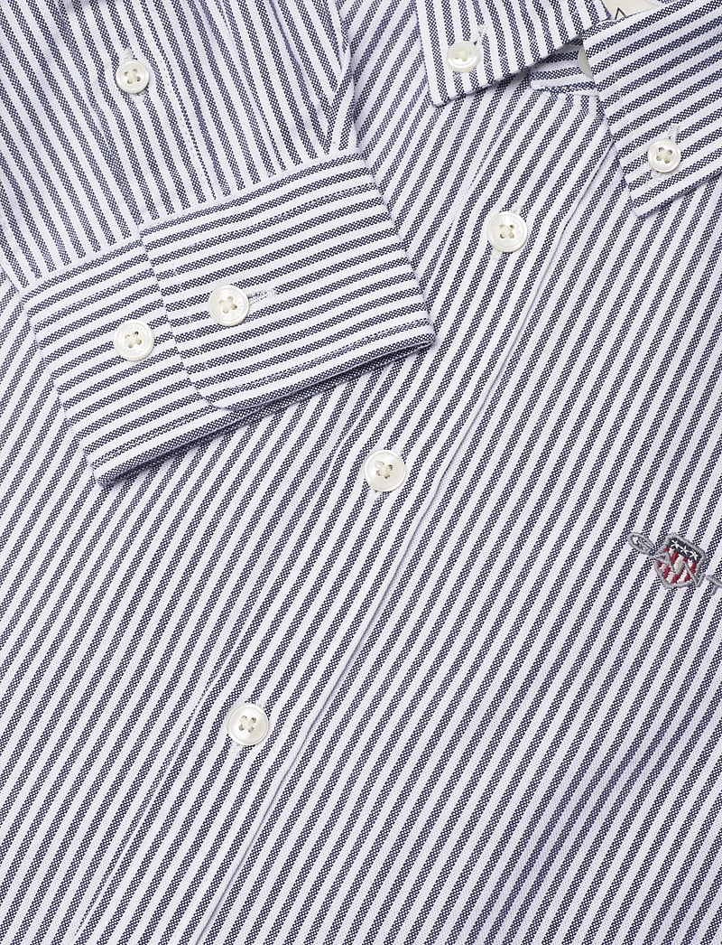 GANT - OXFORD STRIPED B.D. SHIRT - langärmlige hemden - persian blue - 2