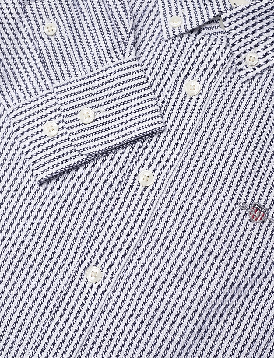 Gant - OXFORD STRIPED B.D. SHIRT - overhemden met lange mouwen - persian blue - 2