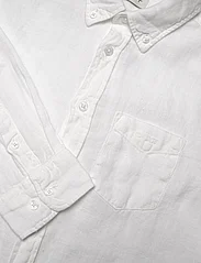 GANT - REG. LINEN LS BD SHIRT - langærmede skjorter - white - 2