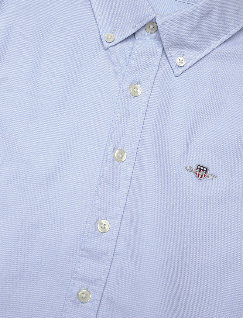 GANT - REG SS OXFORD B.D SHIRT - kurzärmlige hemden - capri blue - 2
