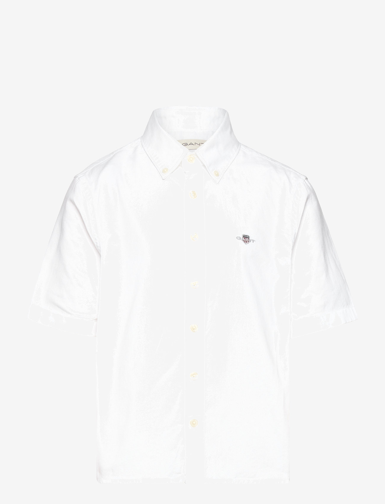 Gant - REG SS OXFORD B.D SHIRT - white - 0