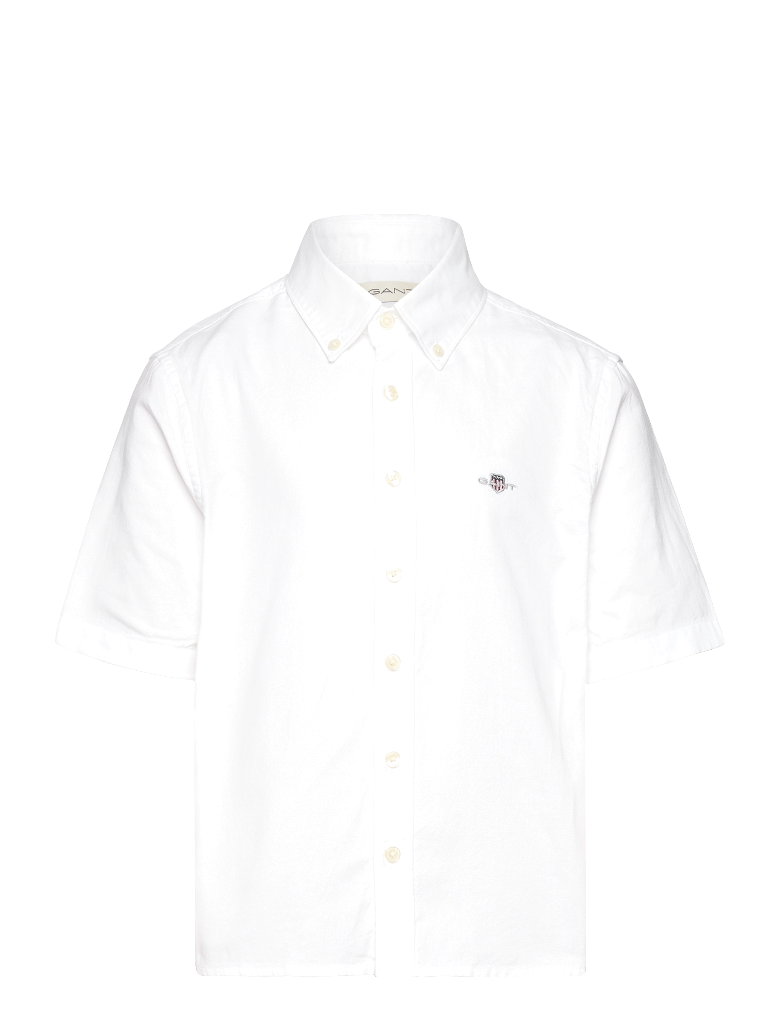 Gant REG SS OXFORD B.D SHIRT - Overdele - WHITE / white