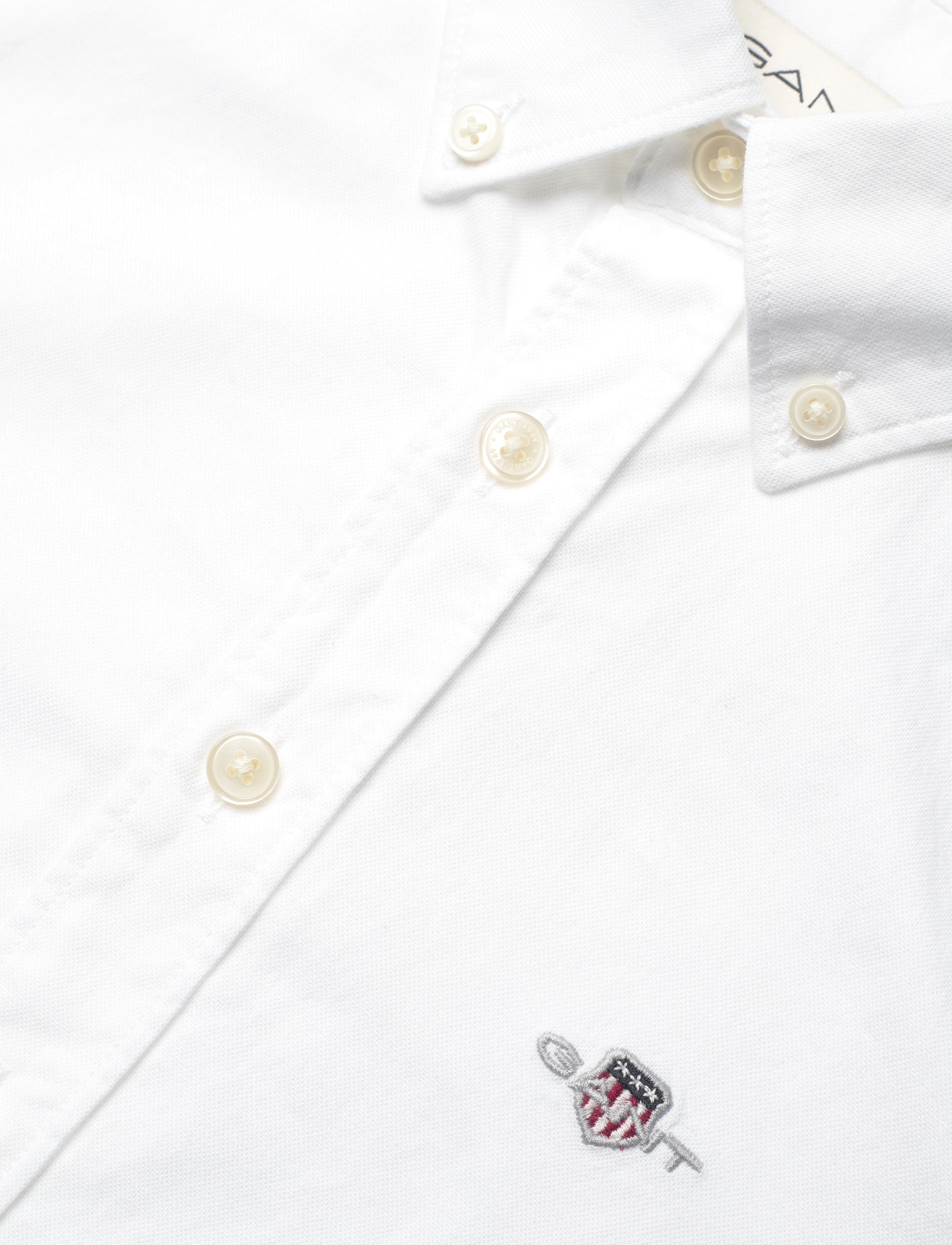 Gant - REG SS OXFORD B.D SHIRT - white - 2