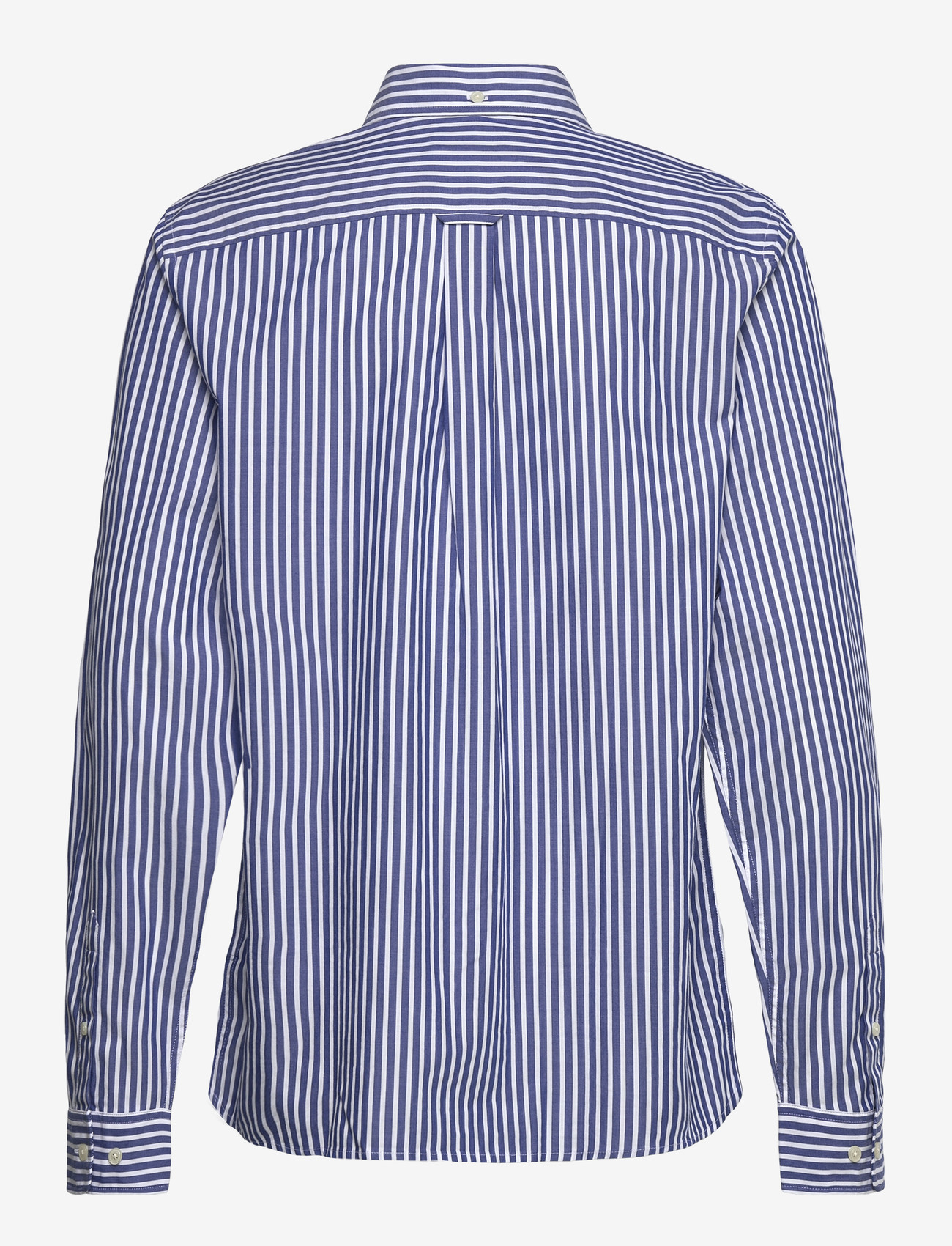 Gant - STRIPED SHIELD POPLIN SHIRT - langærmede skjorter - college blue - 1