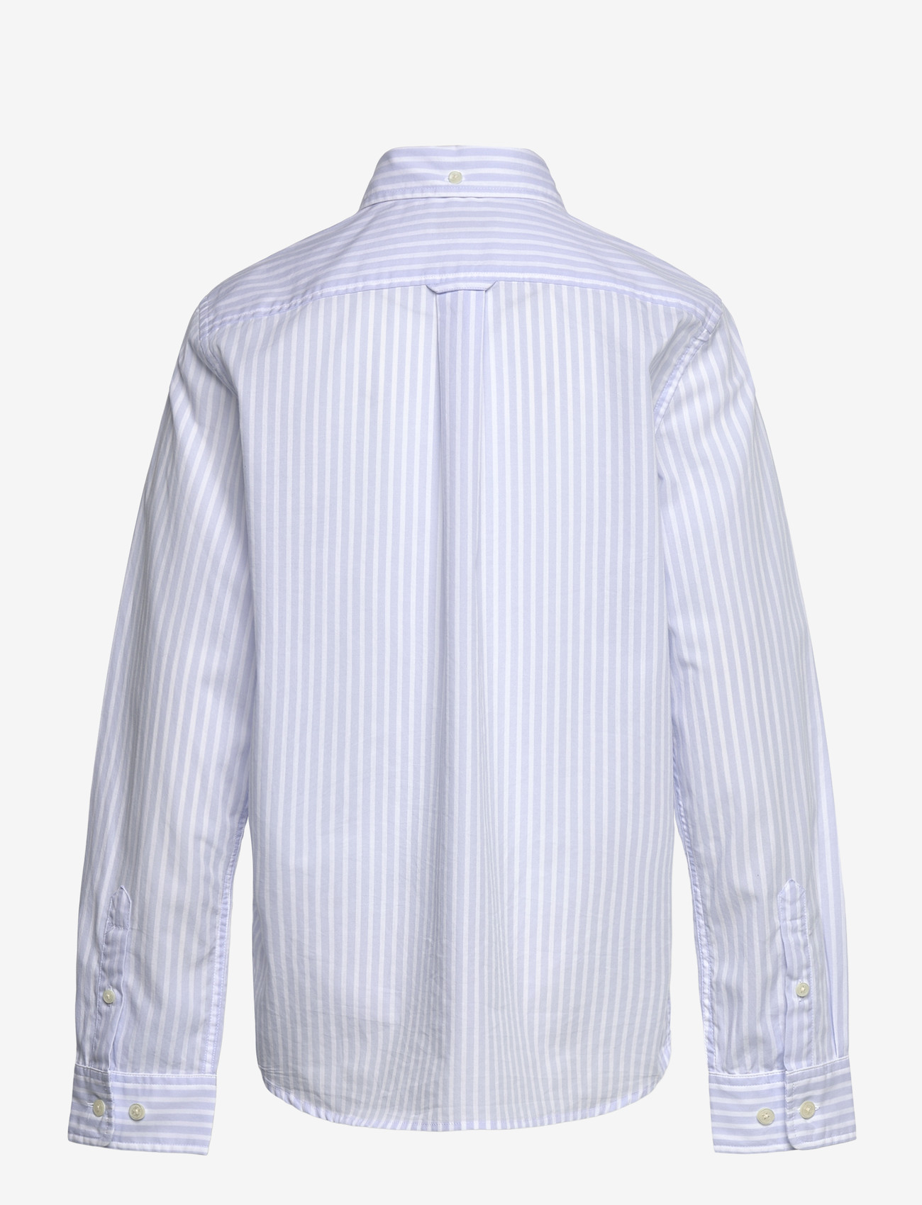 Gant - STRIPED SHIELD POPLIN SHIRT - langærmede skjorter - light blue - 1