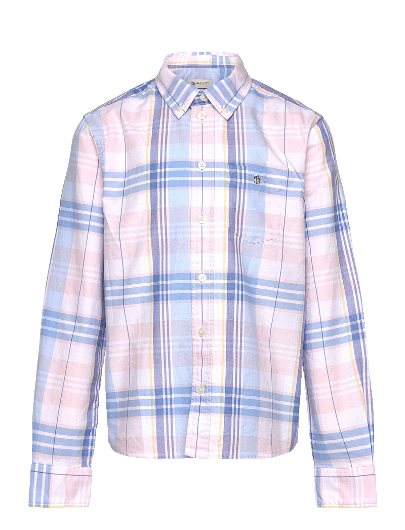 Gant - CHECKED OXFORD BD LS SHIRT - chemises à manches longues - light pink - 0