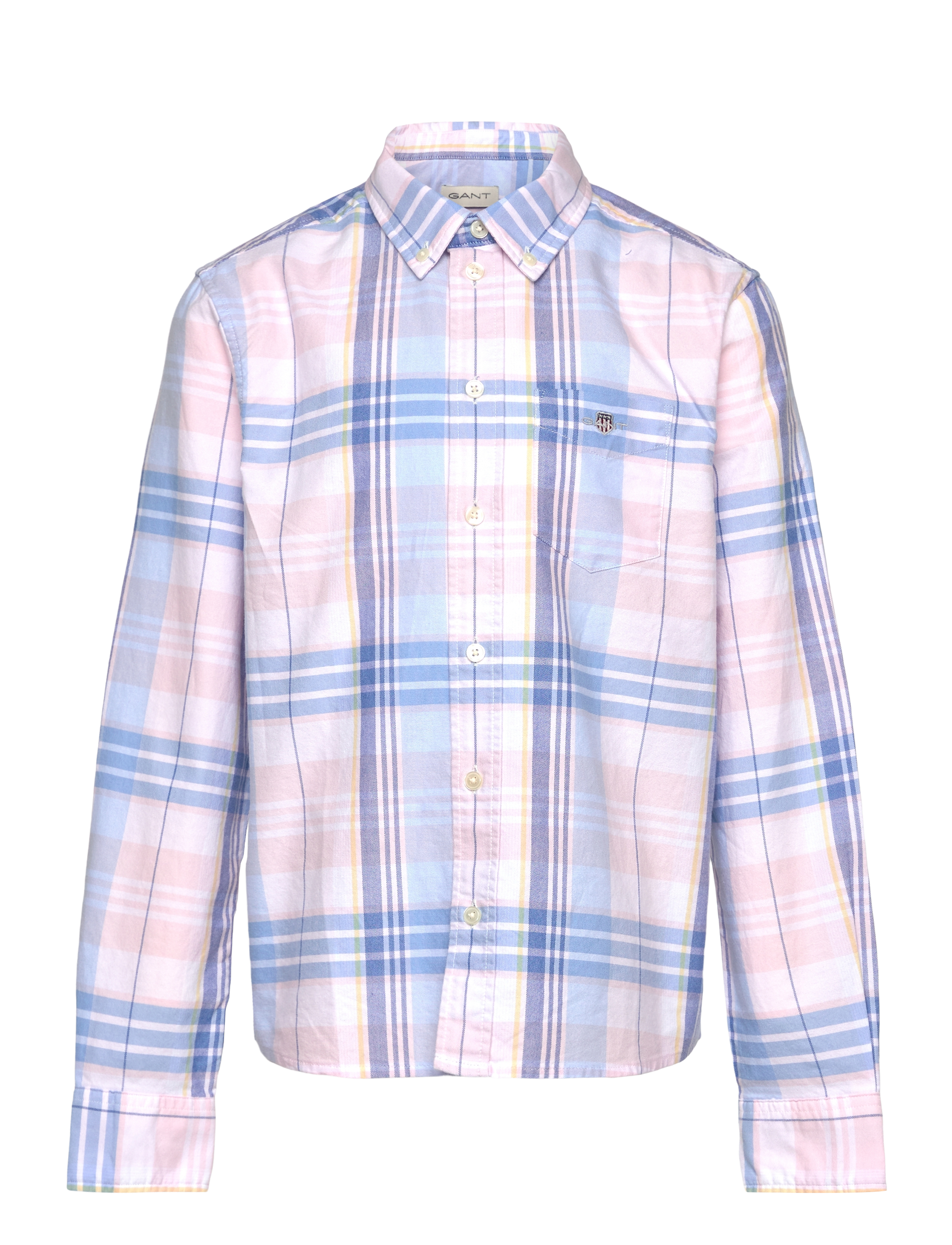 Gant CHECKED OXFORD BD LS SHIRT - Basics - LIGHT PINK / white