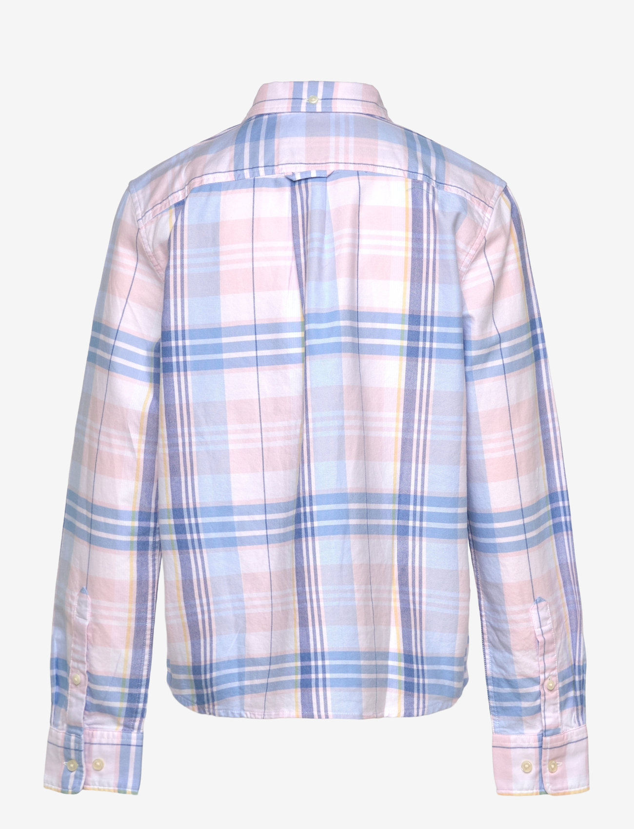 GANT - CHECKED OXFORD BD LS SHIRT - langærmede skjorter - light pink - 1