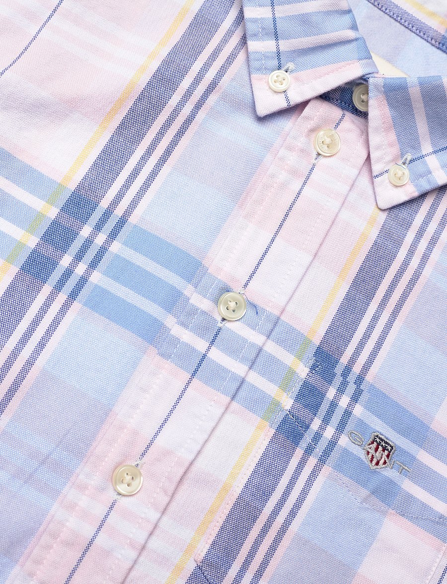 Gant - CHECKED OXFORD BD LS SHIRT - chemises à manches longues - light pink - 2