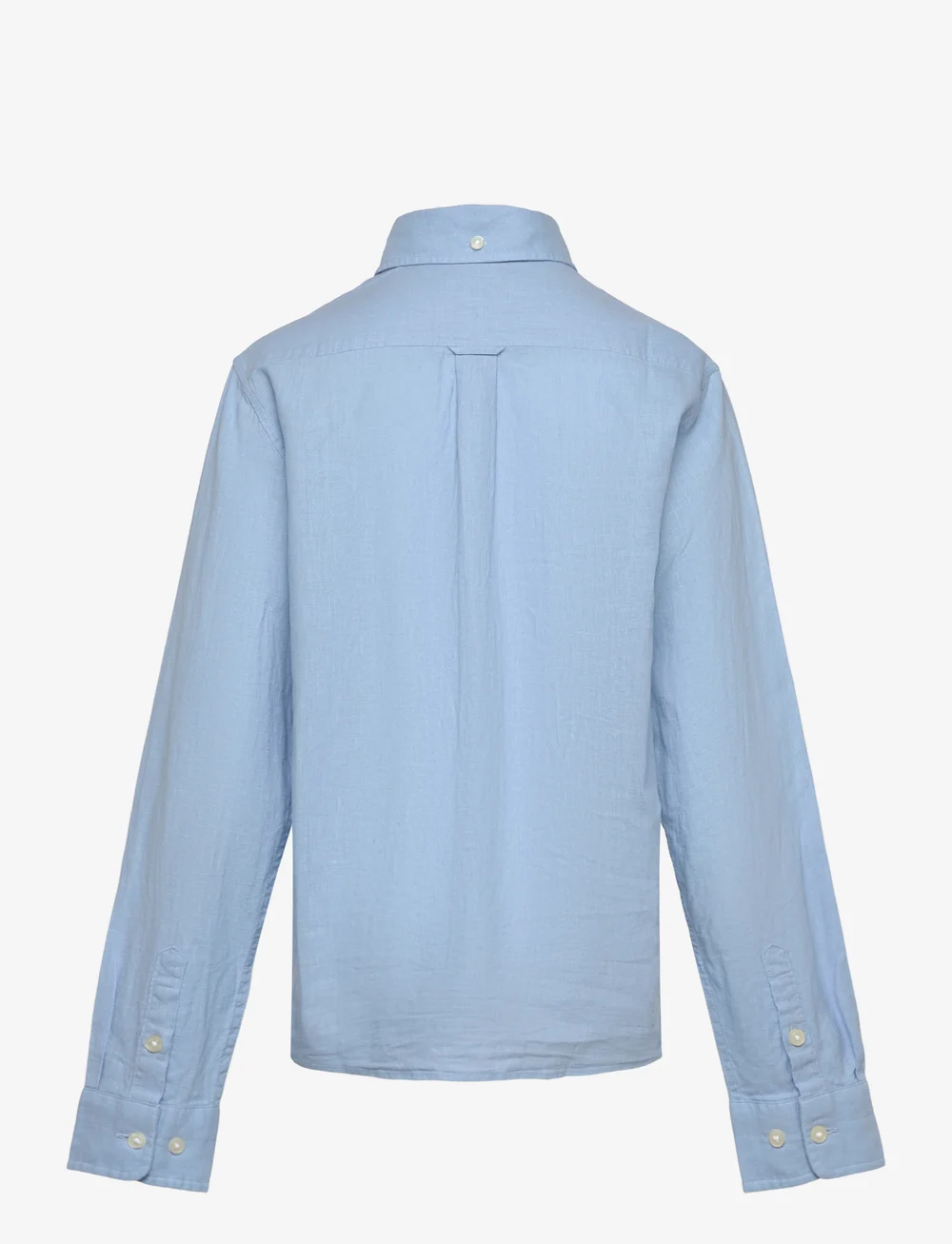 GANT - COTTON LINEN BD LS SHIRT - långärmade skjortor - fresh blue - 1