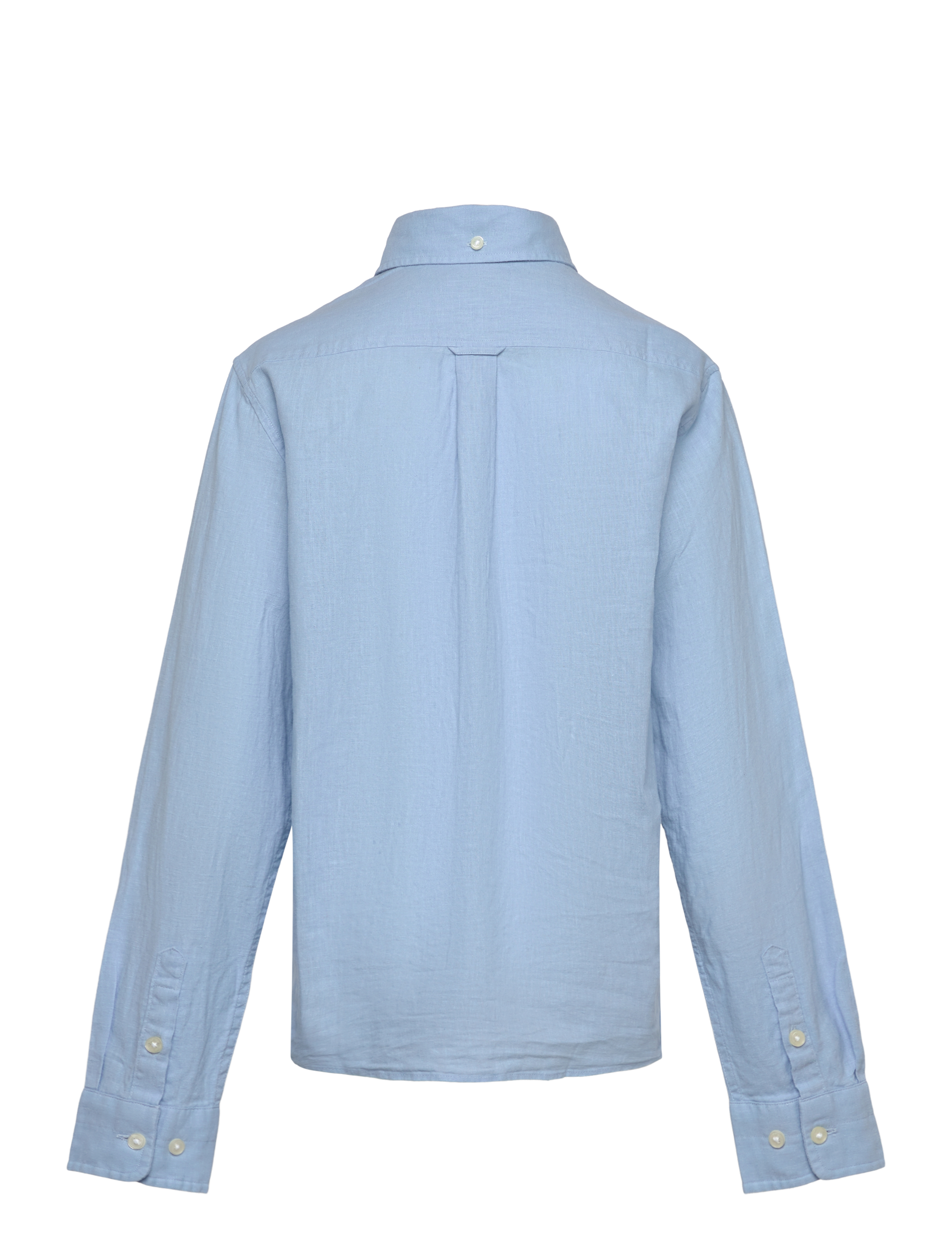 Gant - COTTON LINEN BD LS SHIRT - long-sleeved shirts - fresh blue - 1