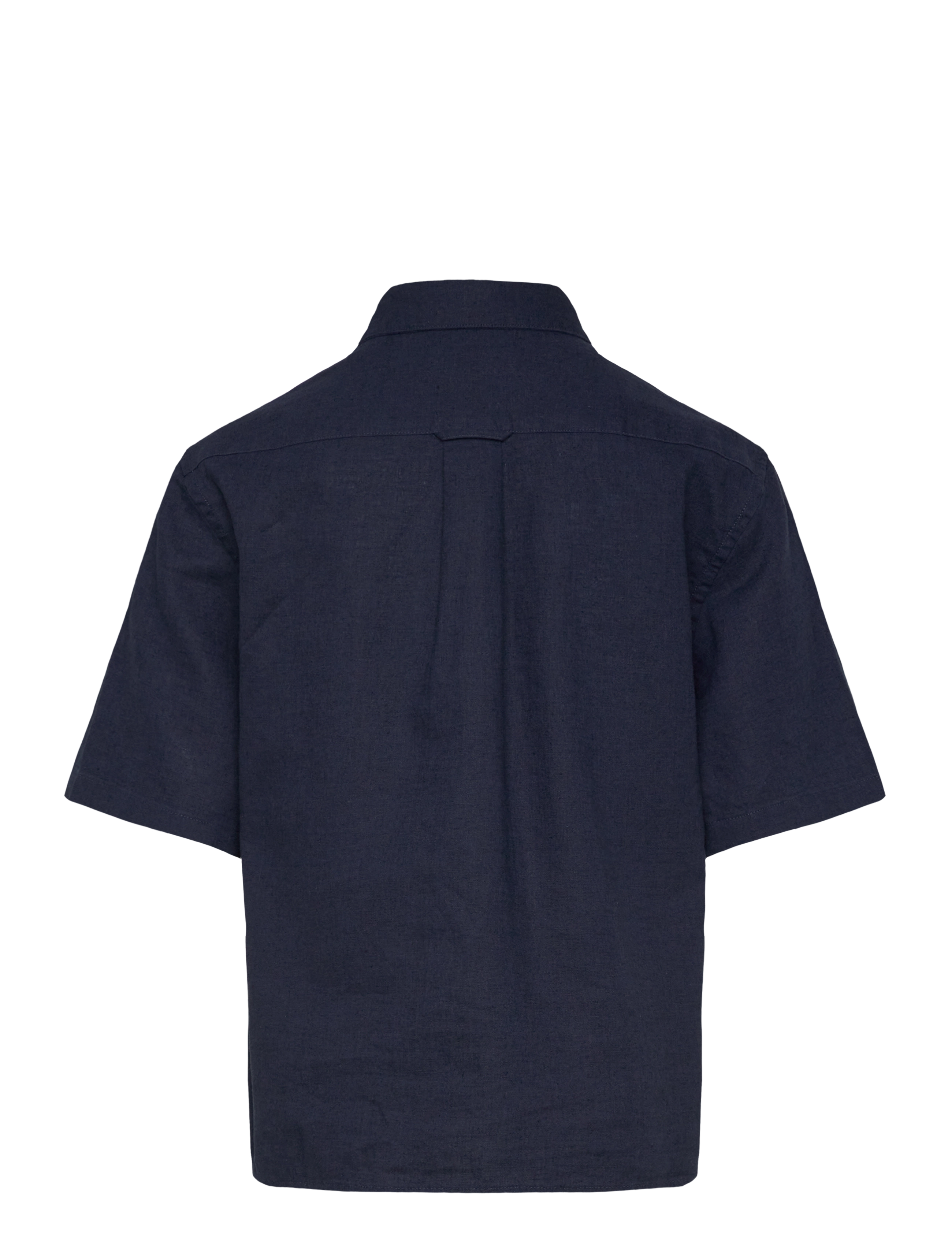 Gant - COTTON LINEN SS SHIRT - chemises à manches courtes - marine - 1