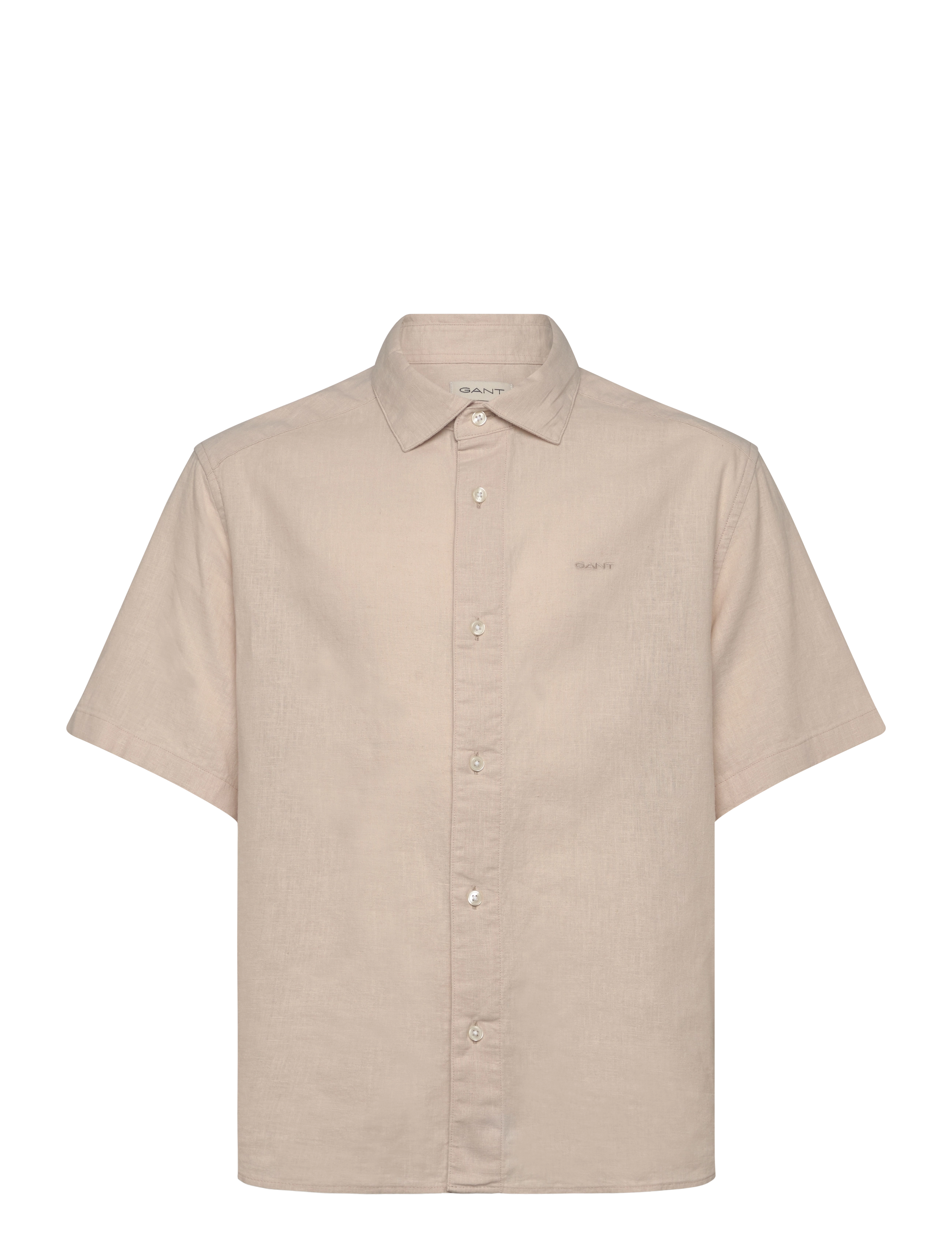 Gant COTTON LINEN SS SHIRT - Skjorter - PUTTY / beige