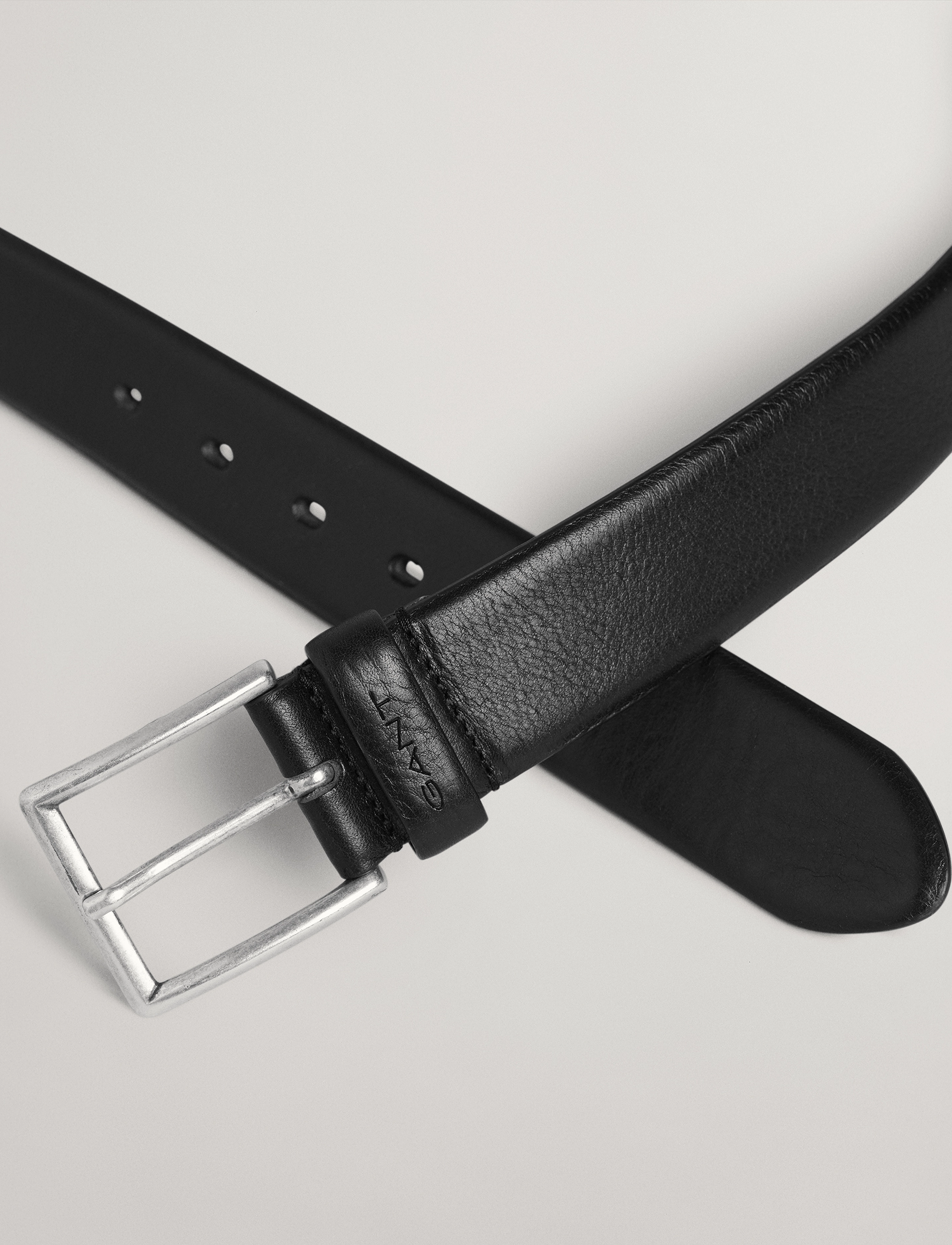 GANT - CLASSIC LEATHER BELT - black - 3