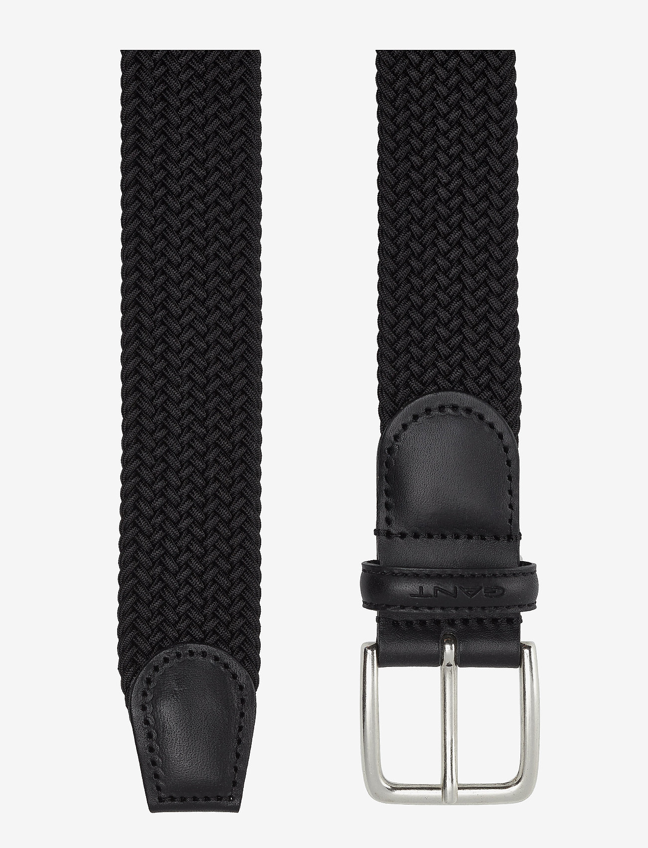 GANT - ELASTIC BRAID BELT - black - 1