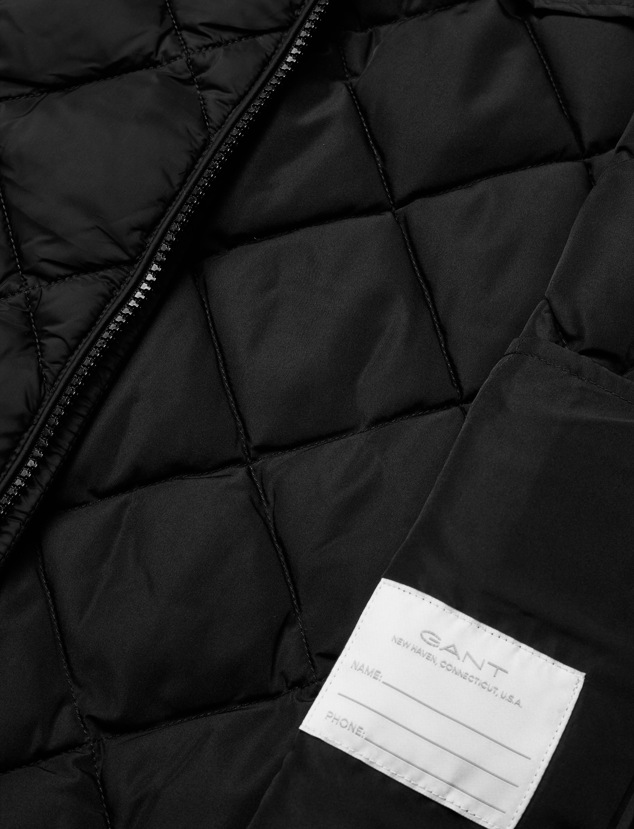 GANT - D1. DIAMOND PUFFER VEST - black - 5