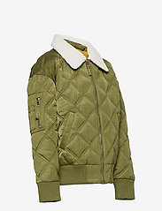 GANT - D2. QUILTED AVIATOR JACKET - quilted jackets - olive branch green - 2