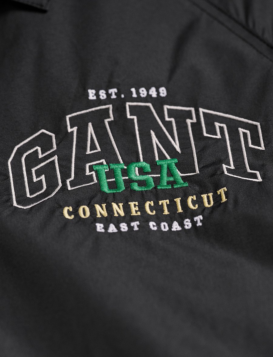 Gant - GANT USA COACH JACKET - black - 4