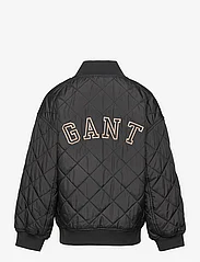 GANT - QUILTED GANT VARSITY JACKET - quilted jackets - black - 1