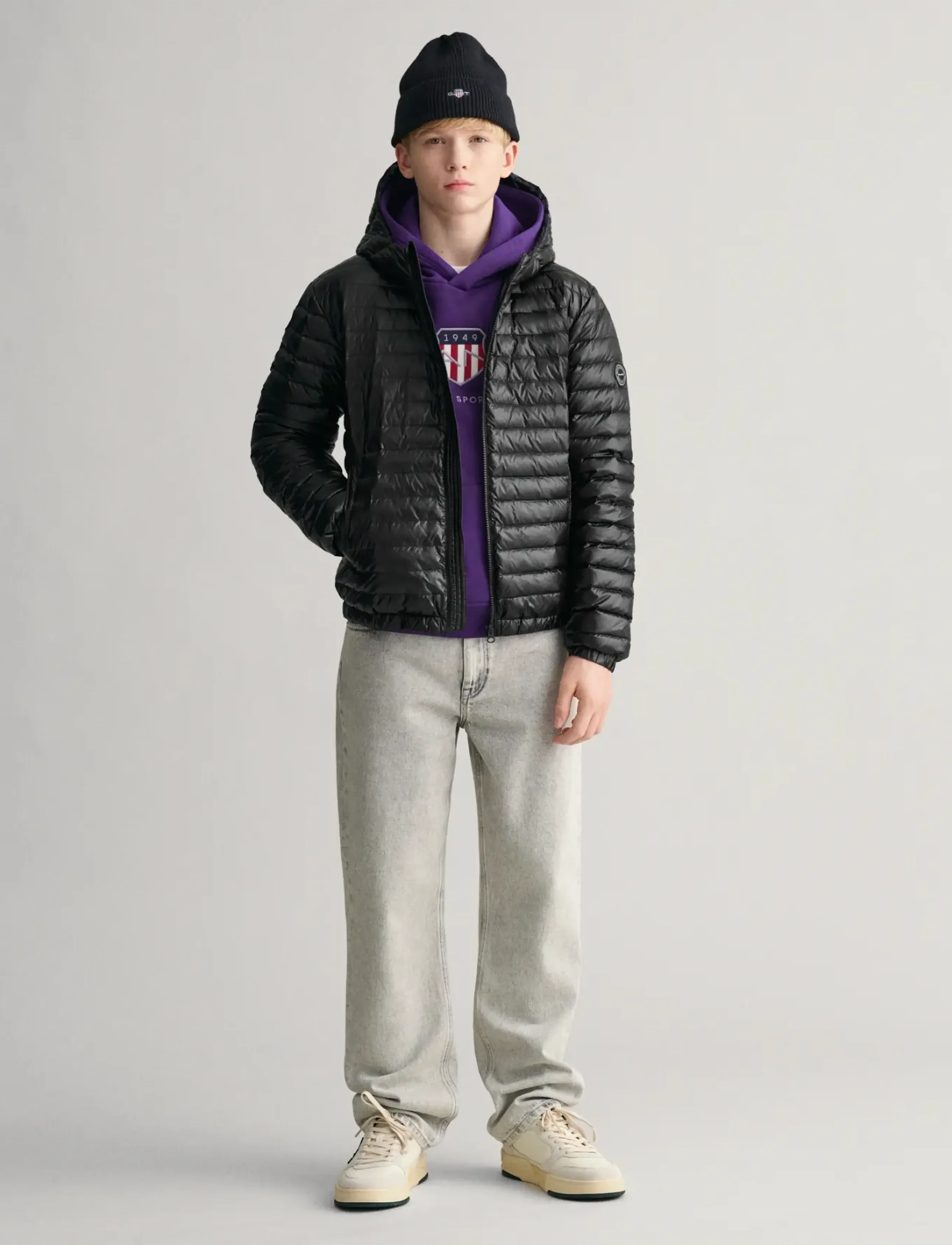 Gant - SHINY LIGHT PADDED DOWN JACKET - puffer & padded - black - 5