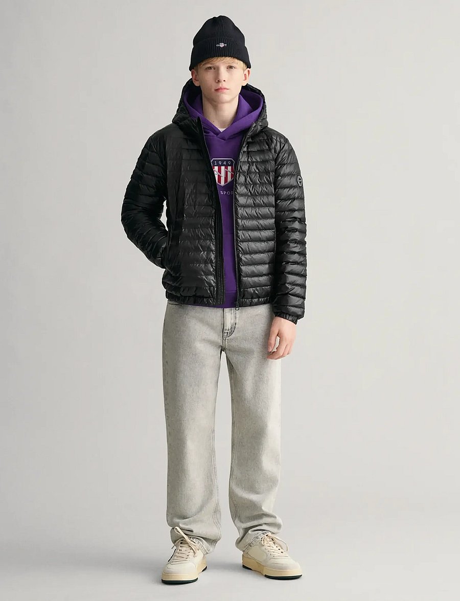 Gant - SHINY LIGHT PADDED DOWN JACKET - vinterjakker - black - 5