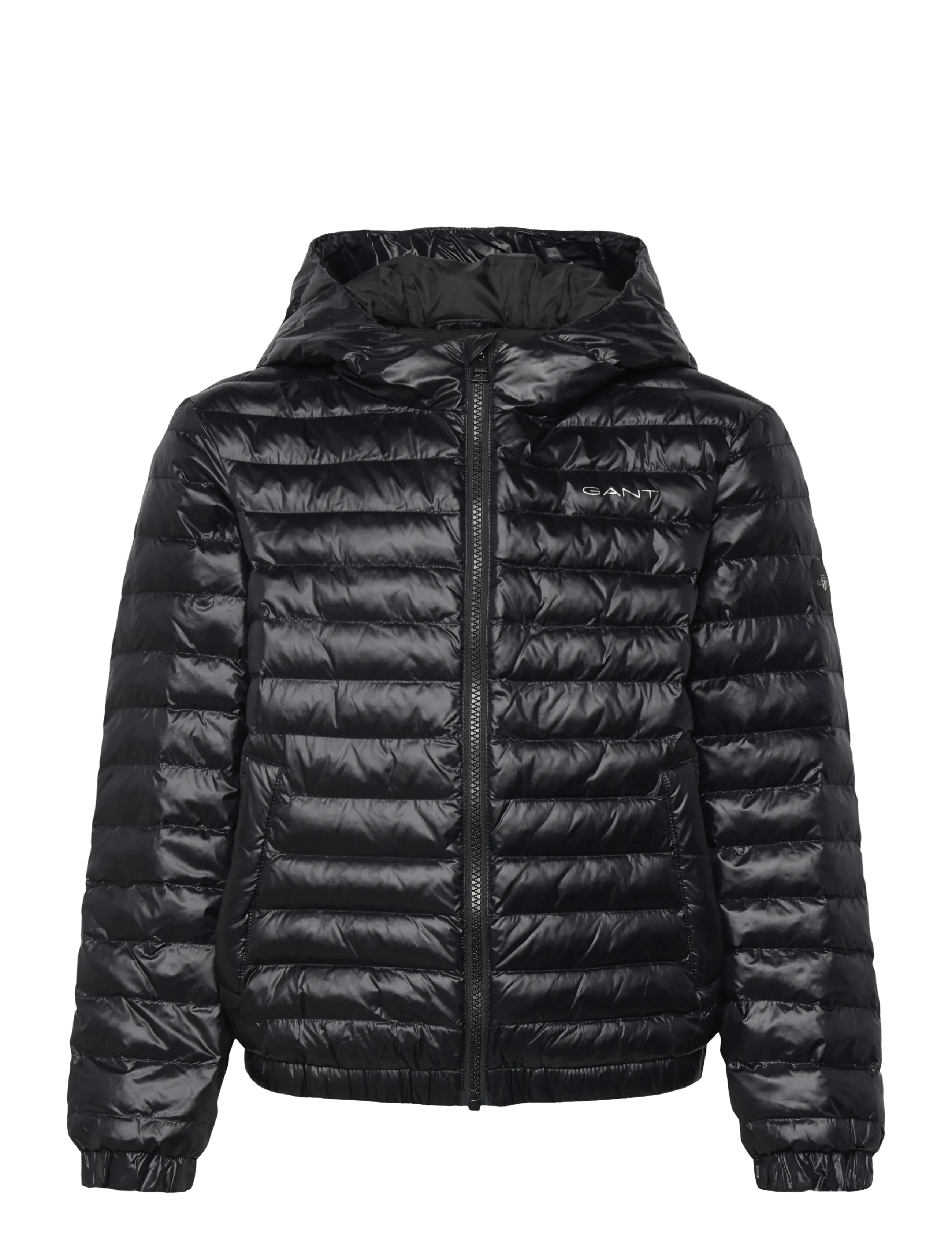 Gant Shiny Light Padded Jacket, 170, Black, Jakker Og Frakker > Puffer Og Vatterede, Børn