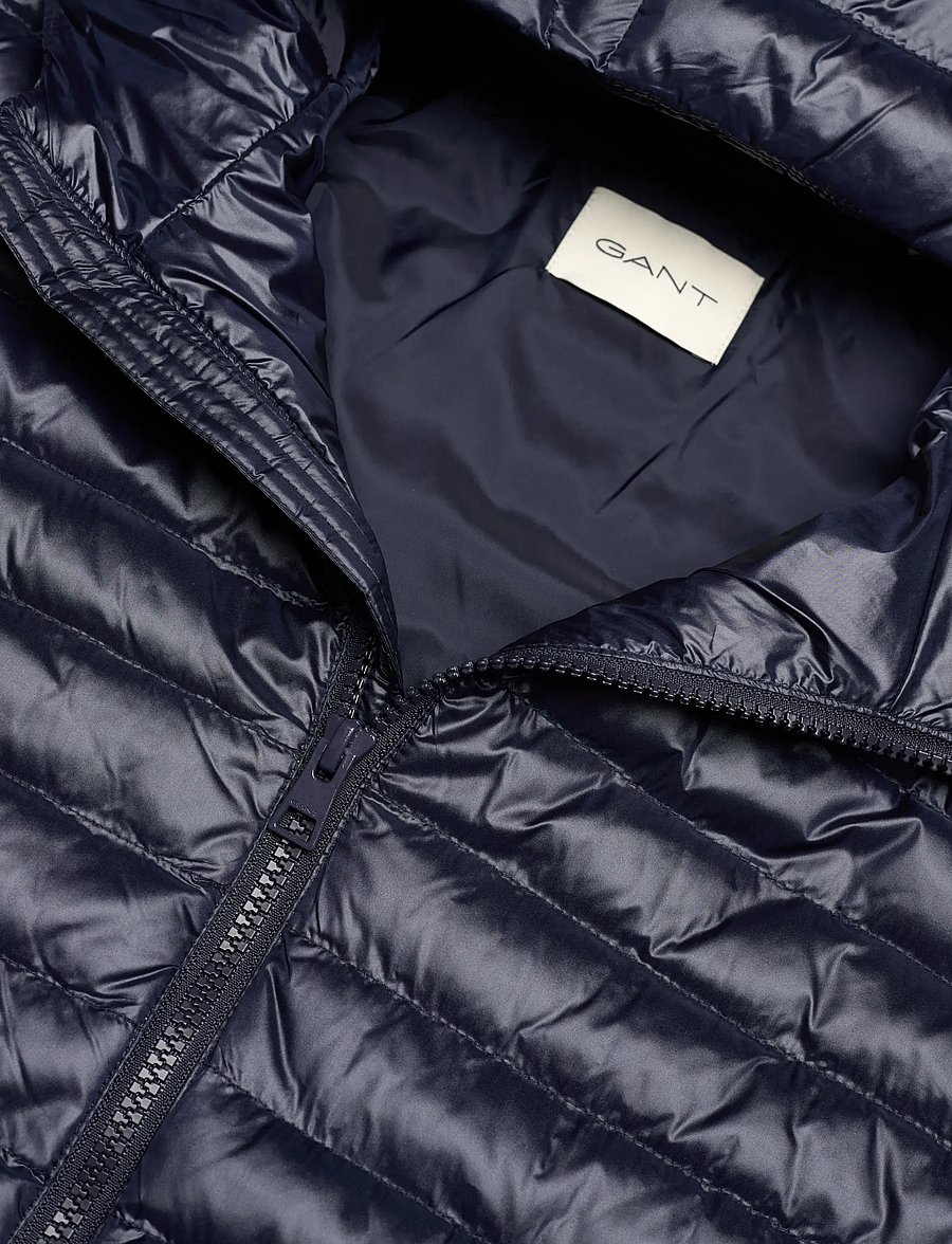 Gant - SHINY LIGHT PADDED JACKET - talvejoped - evening blue - 2